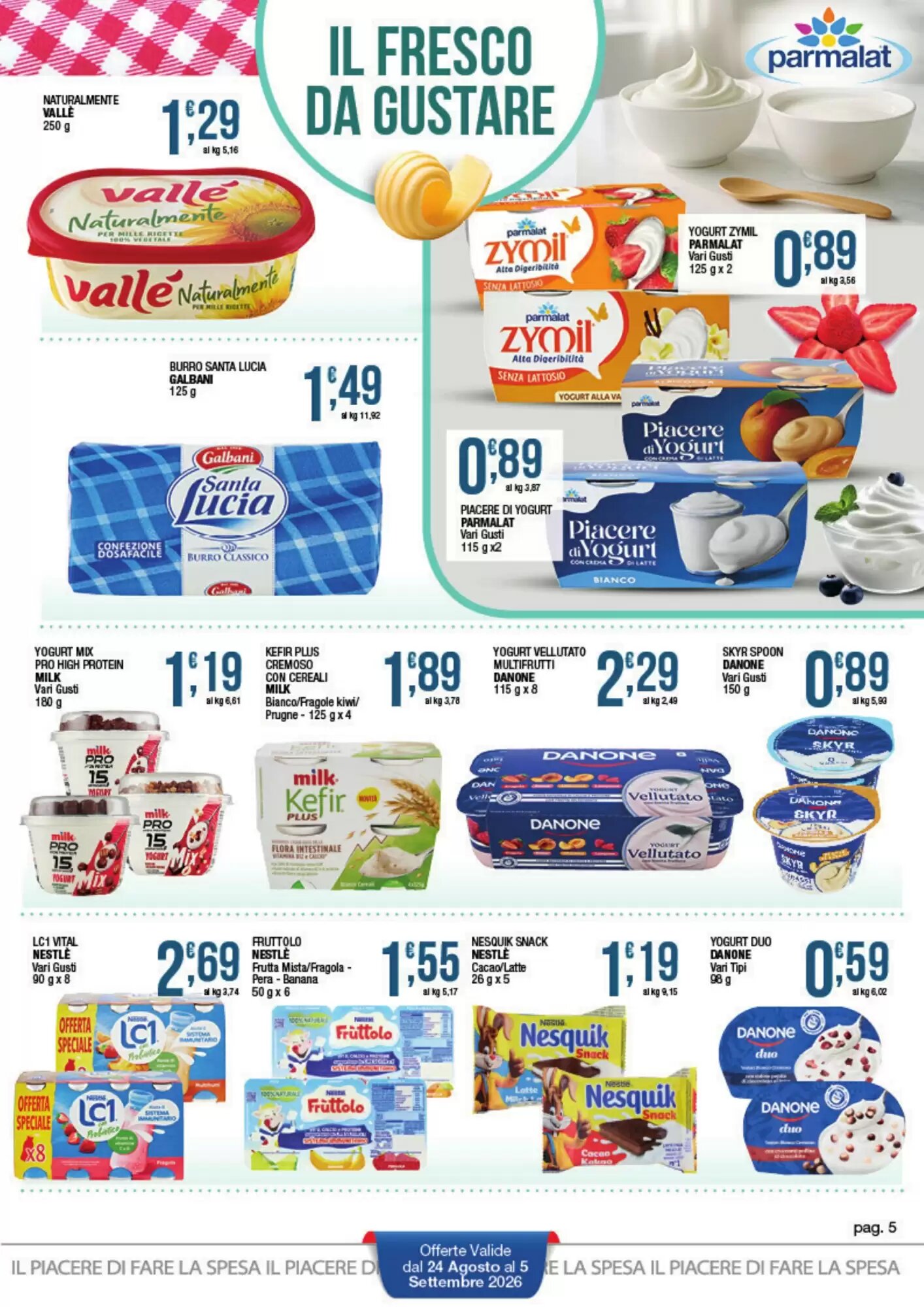 Volantino promozionale Sidis  valide dal 24/08/2026 - Pagina 5.