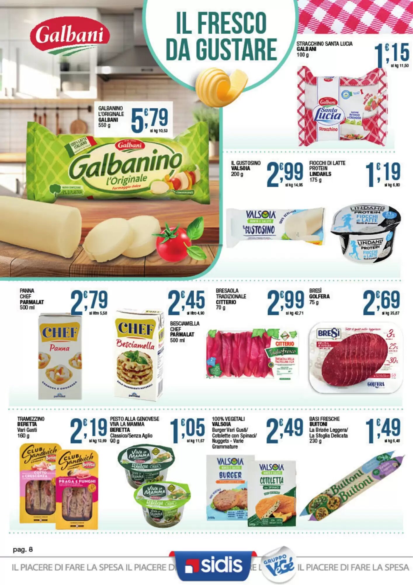 Volantino promozionale Sidis  valide dal 24/08/2026 - Pagina 8.
