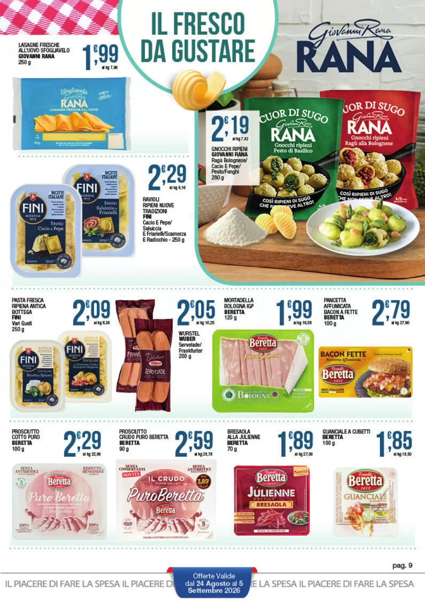 Volantino promozionale Sidis  valide dal 24/08/2026 - Pagina 9.