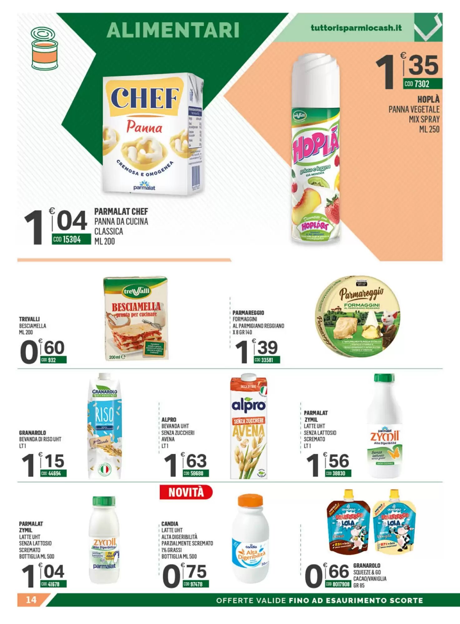 Volantino promozionale Tutto Risparmio Cash&Carry  valide dal 24/08/2026 - Pagina 14.