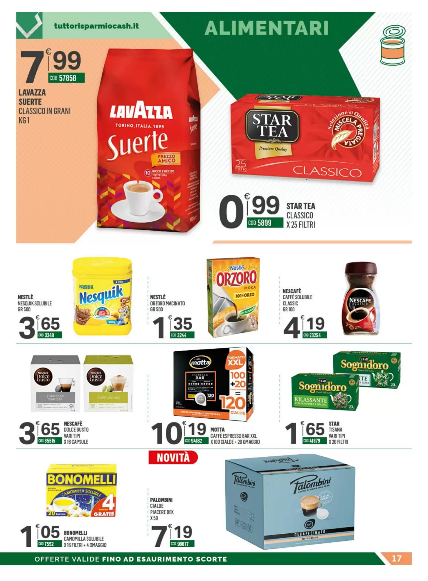 Volantino promozionale Tutto Risparmio Cash&Carry  valide dal 24/08/2026 - Pagina 17.