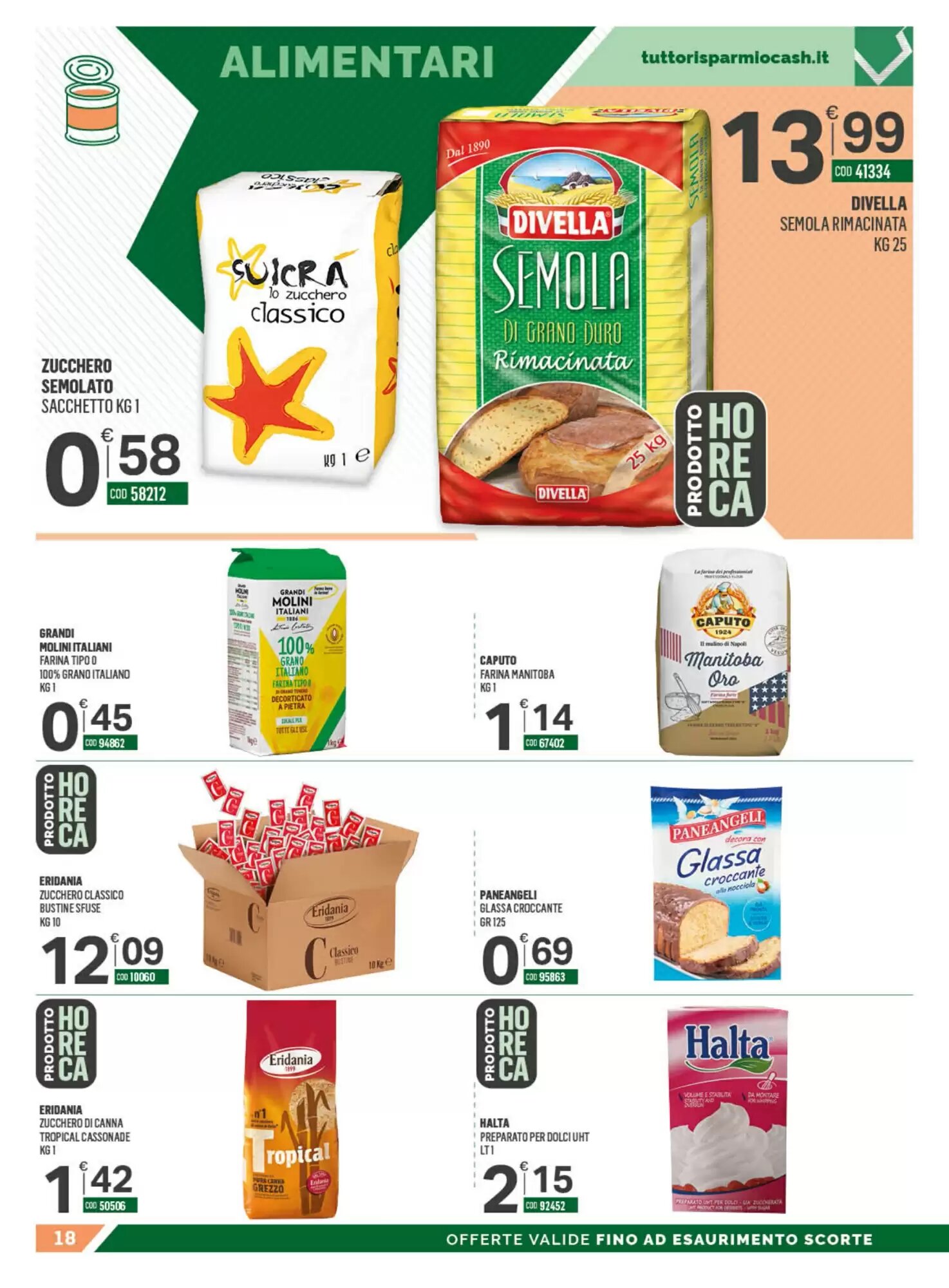Volantino promozionale Tutto Risparmio Cash&Carry  valide dal 24/08/2026 - Pagina 18.