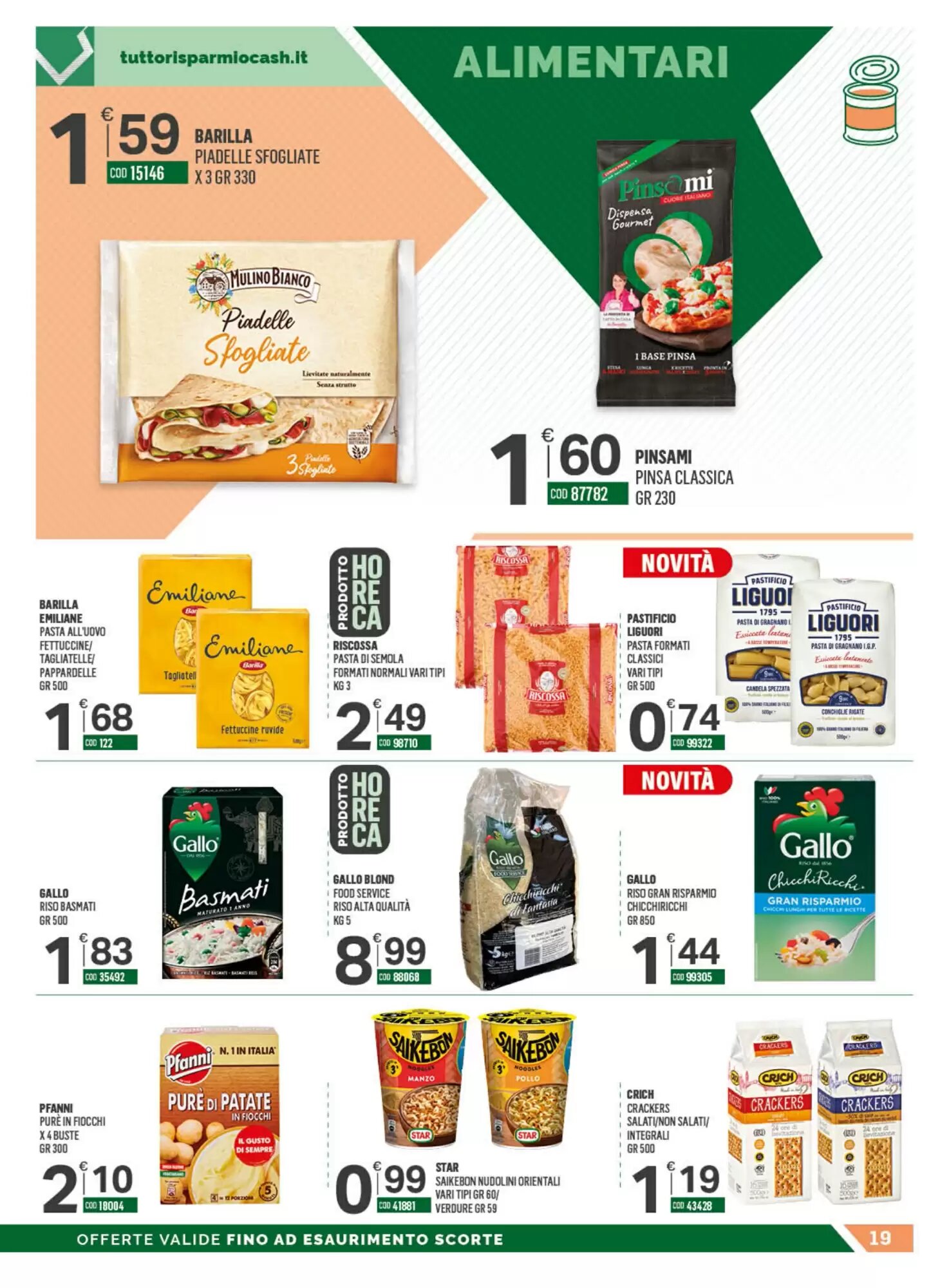 Volantino promozionale Tutto Risparmio Cash&Carry  valide dal 24/08/2026 - Pagina 19.
