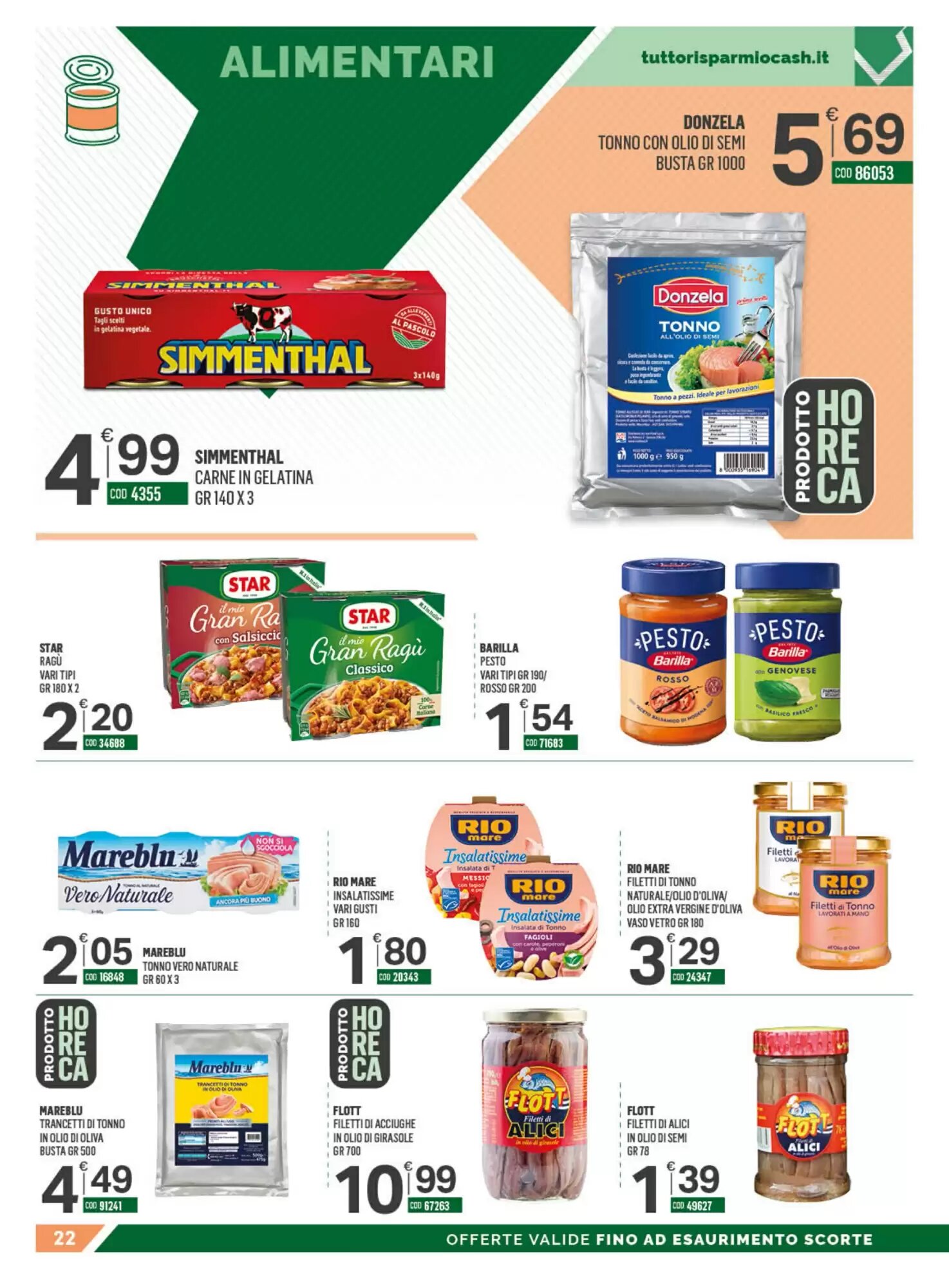 Volantino promozionale Tutto Risparmio Cash&Carry  valide dal 24/08/2026 - Pagina 22.