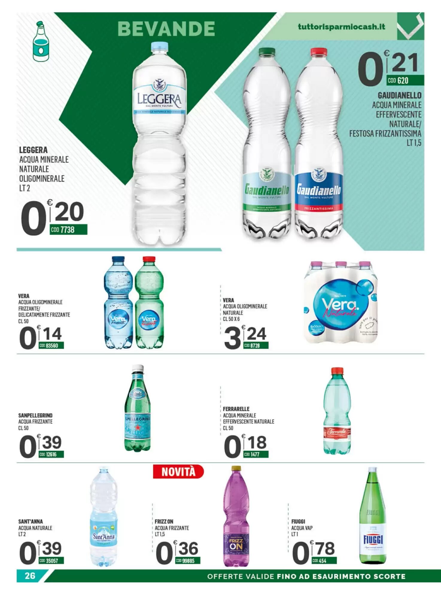 Volantino promozionale Tutto Risparmio Cash&Carry  valide dal 24/08/2026 - Pagina 26.