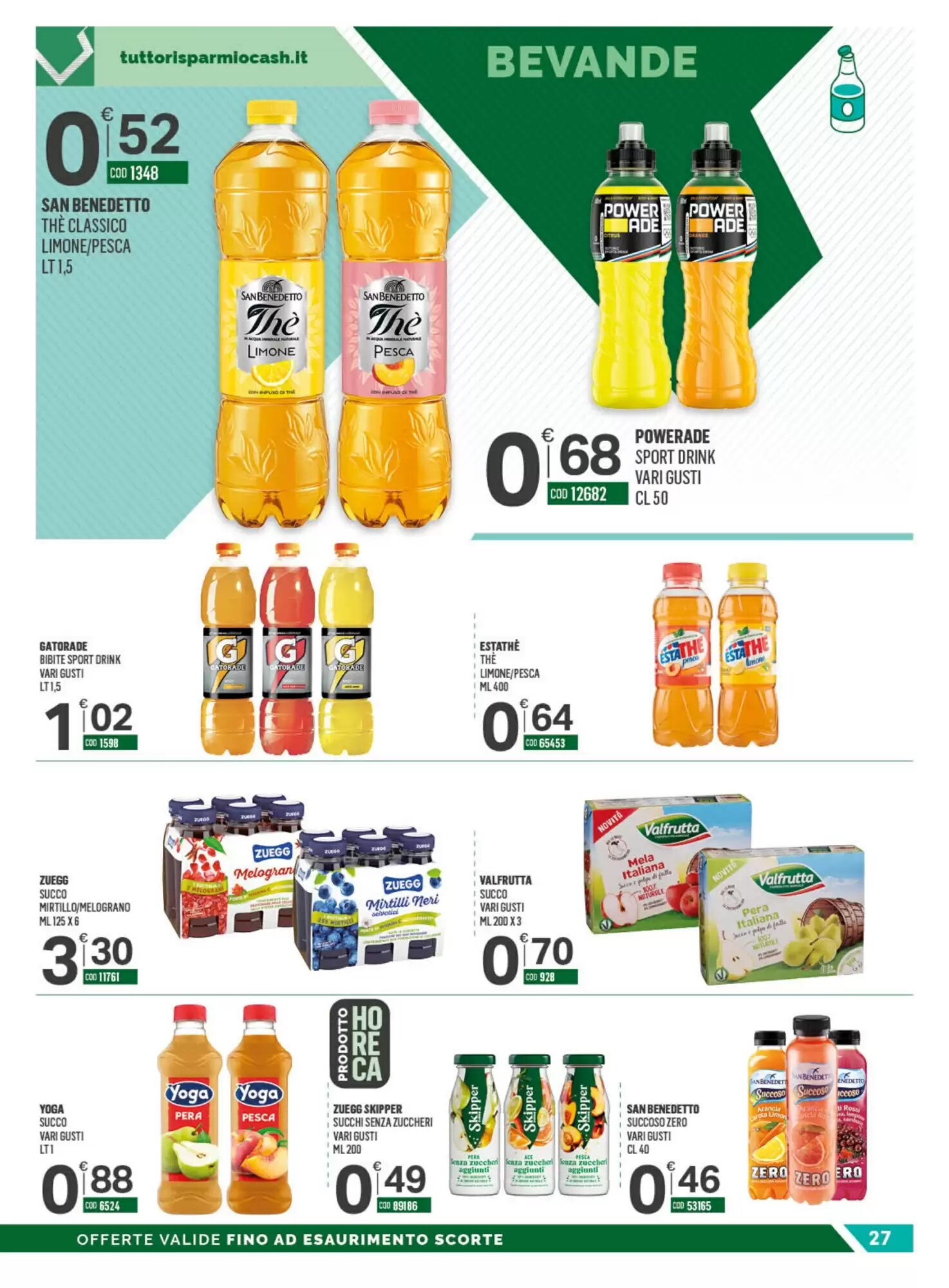 Volantino promozionale Tutto Risparmio Cash&Carry  valide dal 24/08/2026 - Pagina 27.