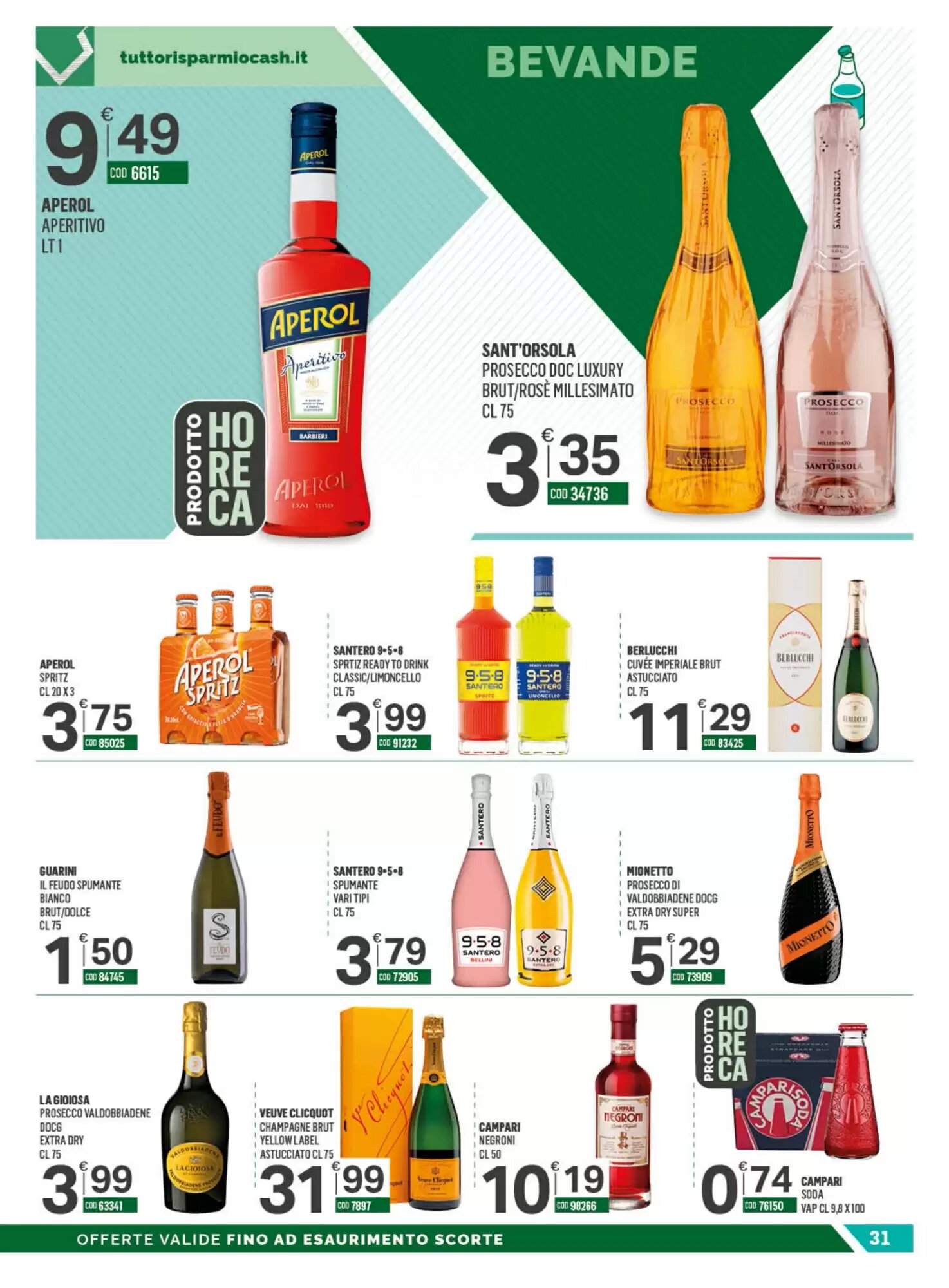 Volantino promozionale Tutto Risparmio Cash&Carry  valide dal 24/08/2026 - Pagina 31.