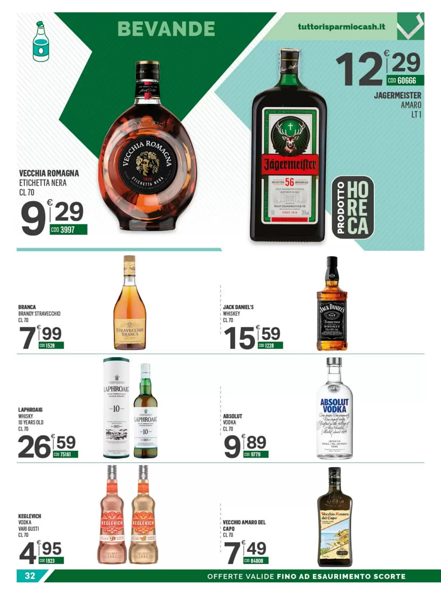 Volantino promozionale Tutto Risparmio Cash&Carry  valide dal 24/08/2026 - Pagina 32.