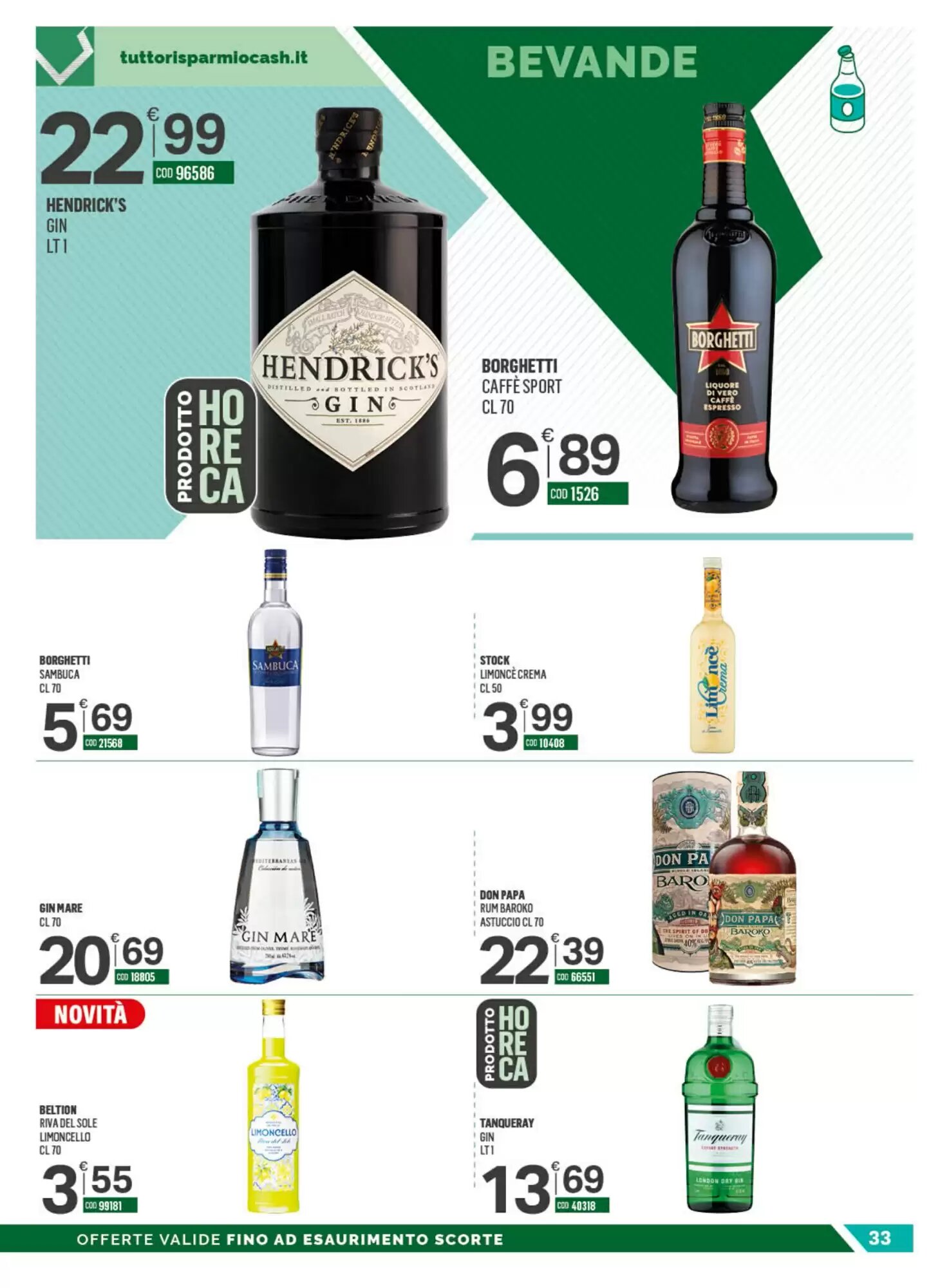Volantino promozionale Tutto Risparmio Cash&Carry  valide dal 24/08/2026 - Pagina 33.