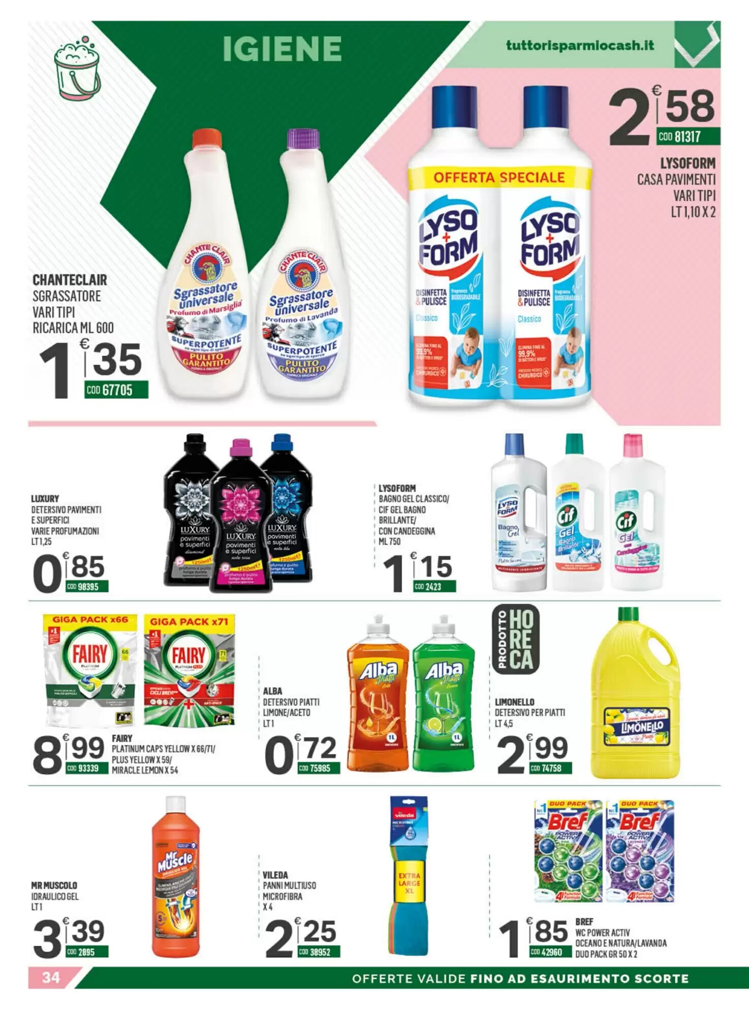 Volantino promozionale Tutto Risparmio Cash&Carry  valide dal 24/08/2026 - Pagina 34.