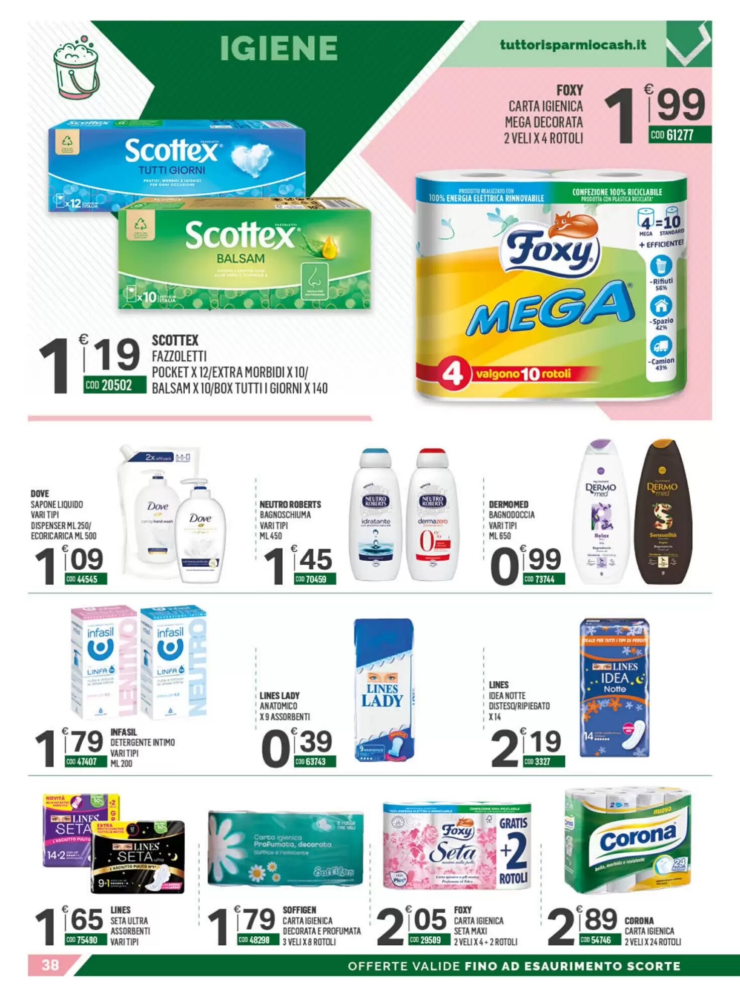 Volantino promozionale Tutto Risparmio Cash&Carry  valide dal 24/08/2026 - Pagina 38.