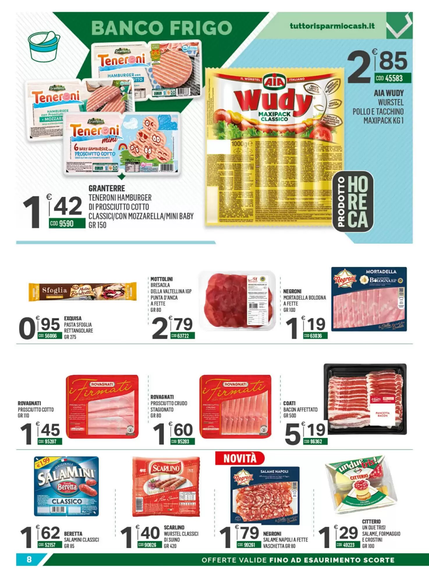 Volantino promozionale Tutto Risparmio Cash&Carry  valide dal 24/08/2026 - Pagina 8.