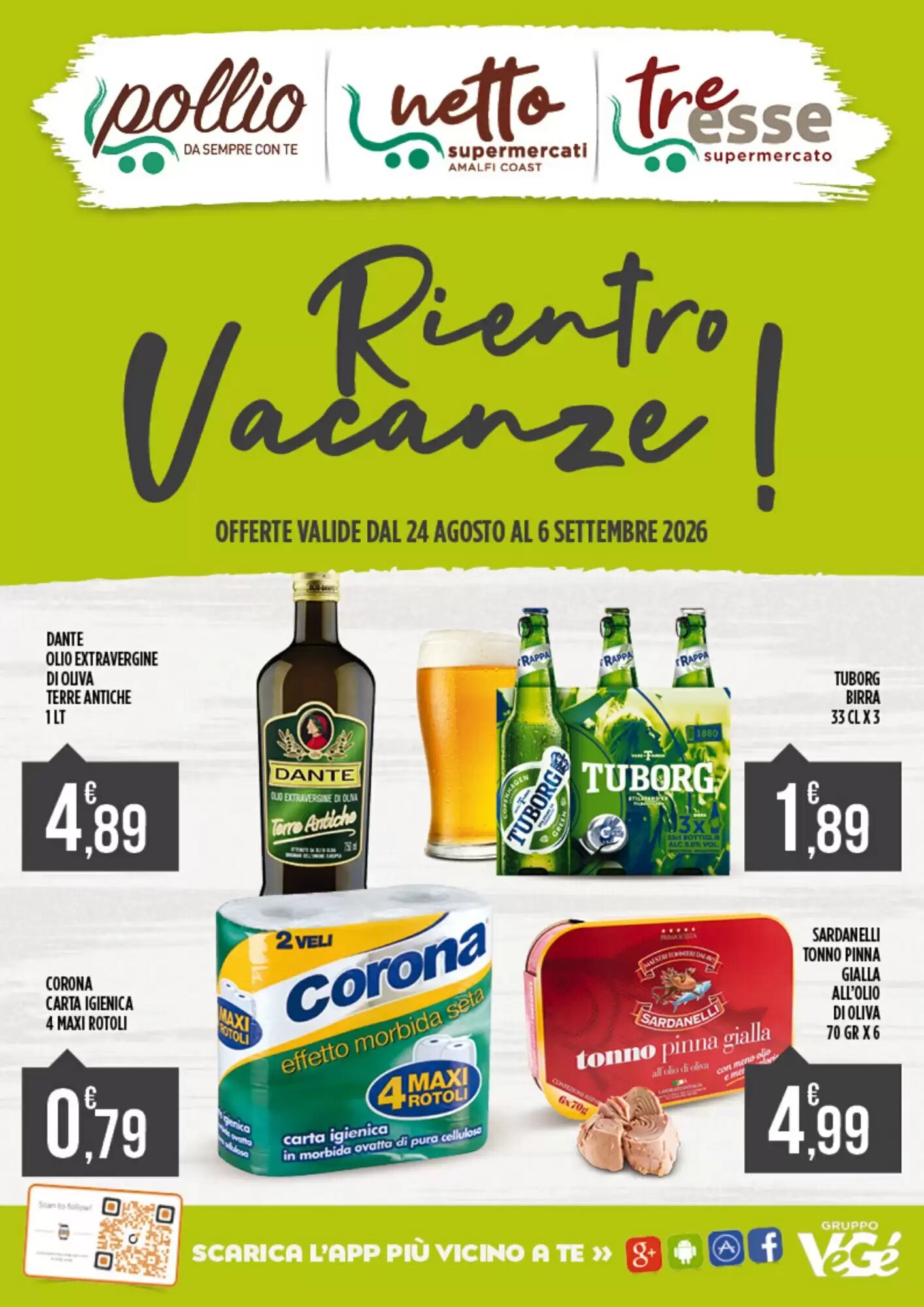 Volantino promozionale Supermercato Pollio valide dal 24/08/2026 - Pagina 1.
