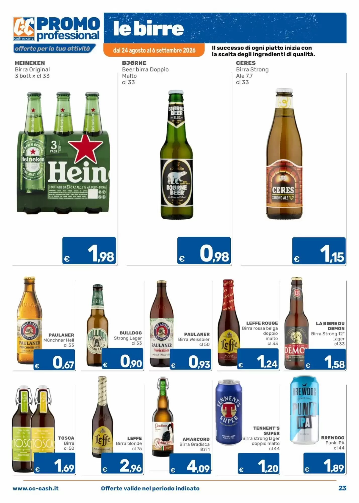 Volantino promozionale C+C Cash and Carry  valide dal 24/08/2026 - Pagina 23.