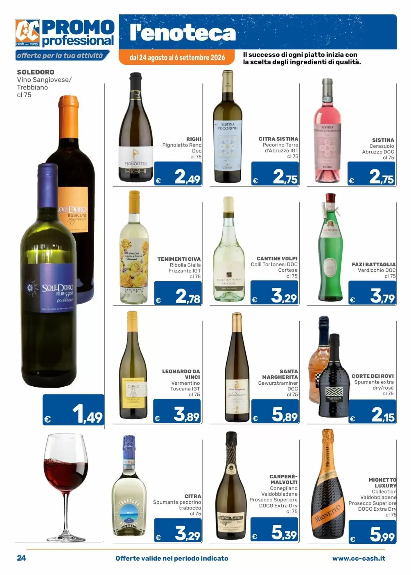Volantino promozionale C+C Cash and Carry  valide dal 24/08/2026 - Pagina 24.