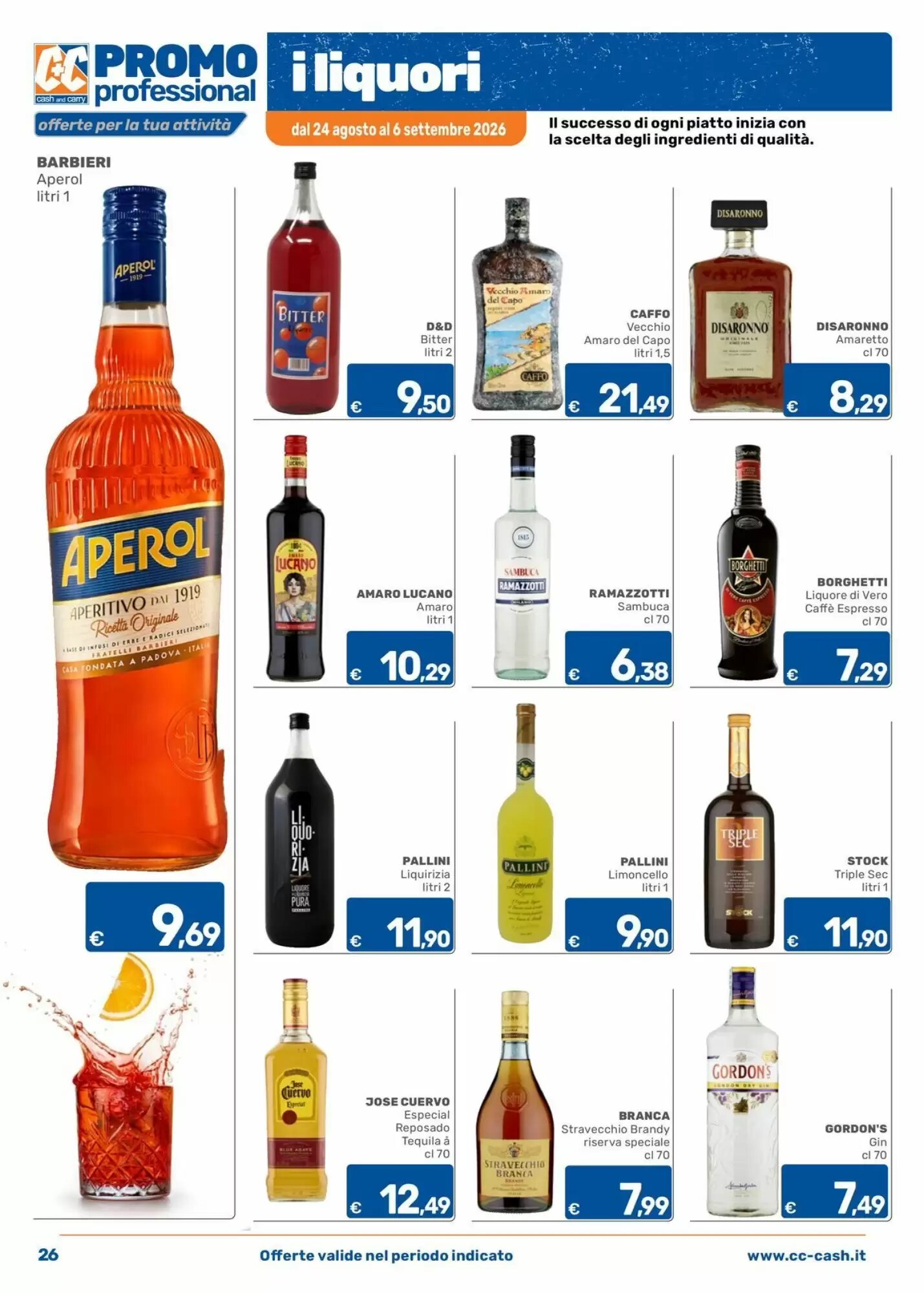 Volantino promozionale C+C Cash and Carry  valide dal 24/08/2026 - Pagina 26.