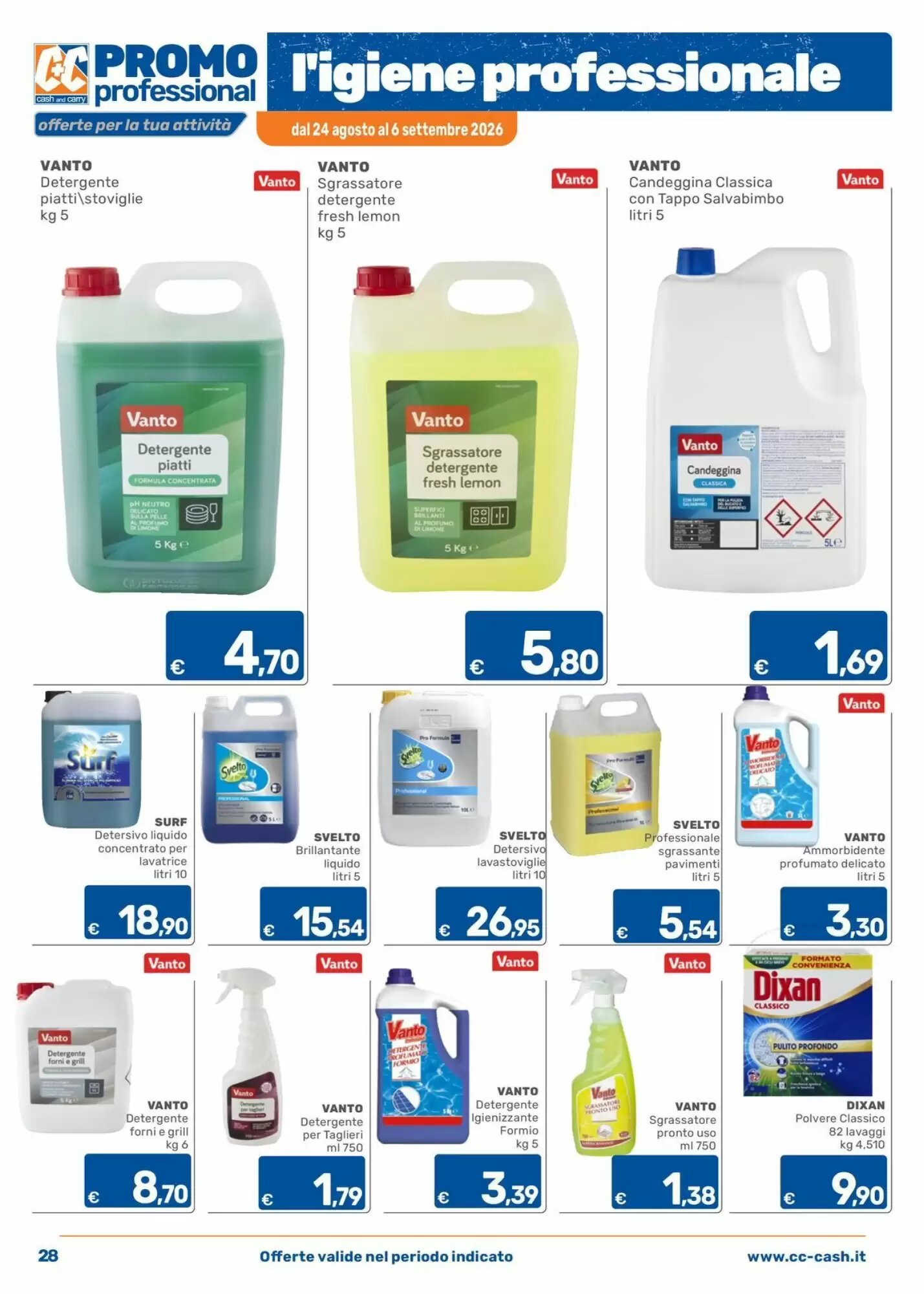 Volantino promozionale C+C Cash and Carry  valide dal 24/08/2026 - Pagina 28.