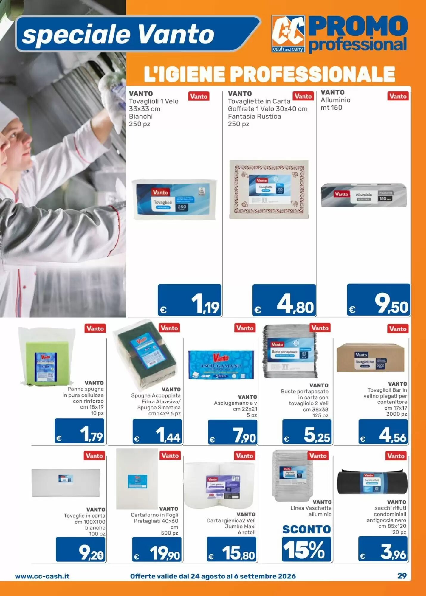 Volantino promozionale C+C Cash and Carry  valide dal 24/08/2026 - Pagina 29.