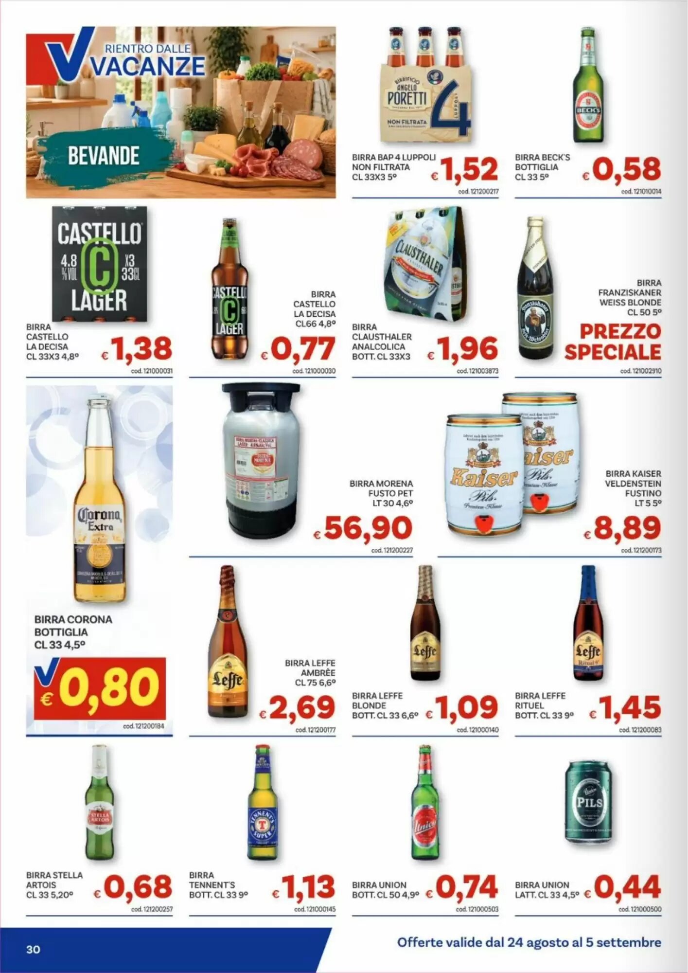 Volantino promozionale Vivo Supermercati  valide dal 24/08/2026 - Pagina 30.
