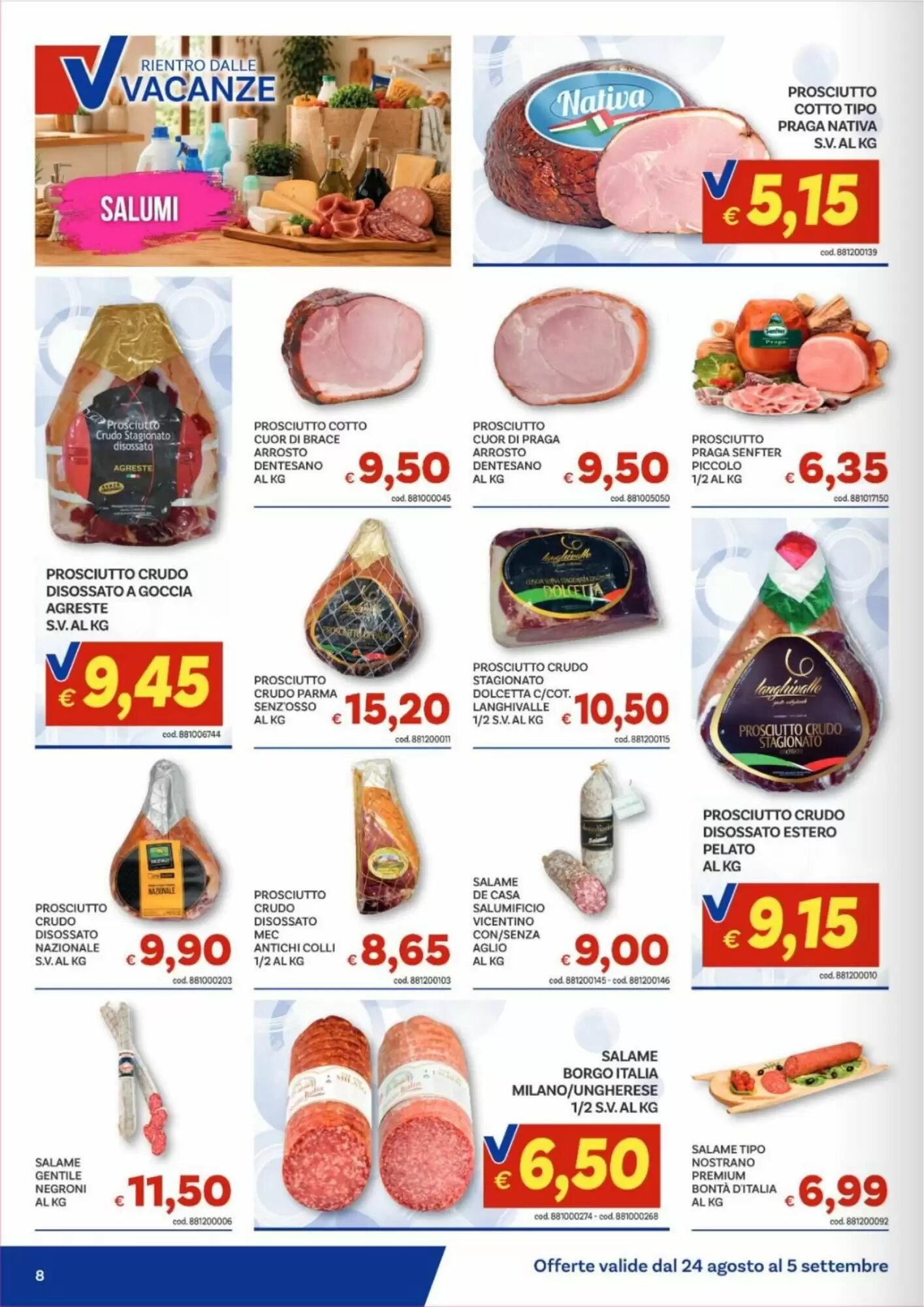Volantino promozionale Vivo Supermercati  valide dal 24/08/2026 - Pagina 8.