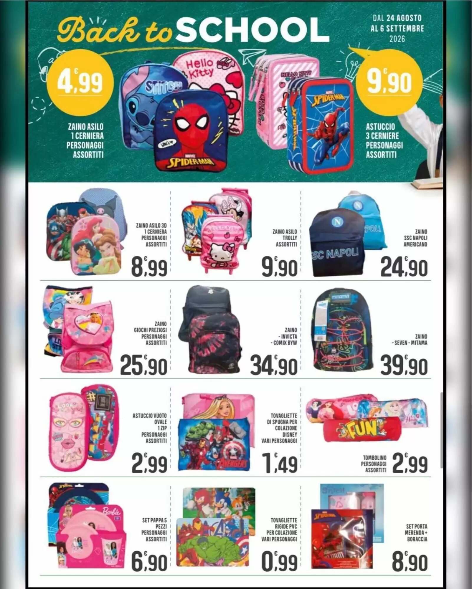 Volantino promozionale La Mimosa Supermercati  valide dal 24/08/2026 - Pagina 12.