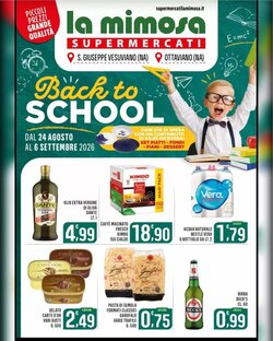 Volantino promozionale La Mimosa Supermercati  valide dal 24/08/2026