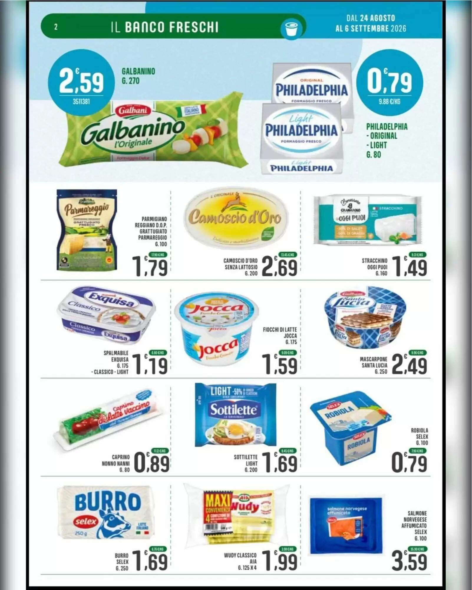 Volantino promozionale La Mimosa Supermercati  valide dal 24/08/2026 - Pagina 2.