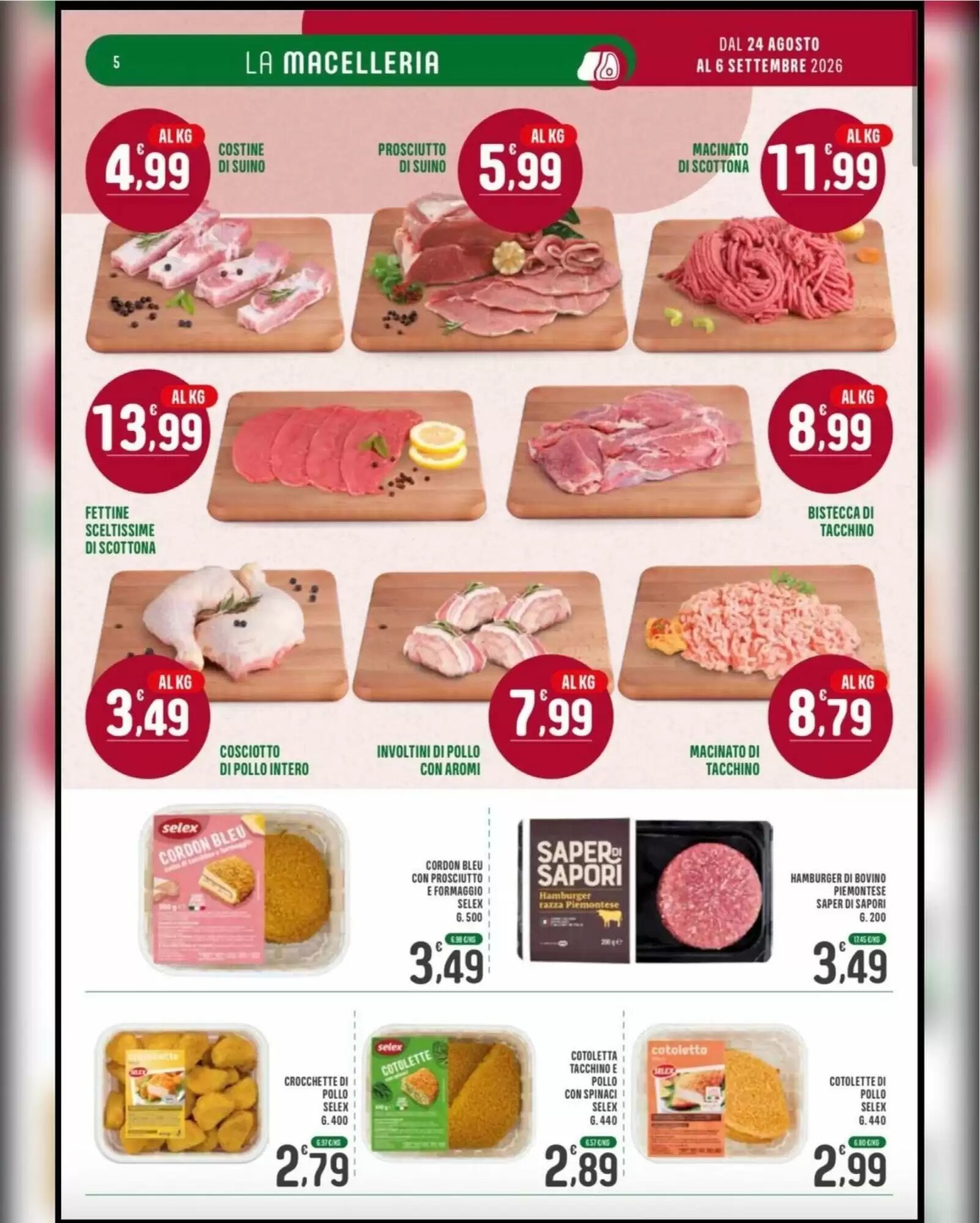 Volantino promozionale La Mimosa Supermercati  valide dal 24/08/2026 - Pagina 5.