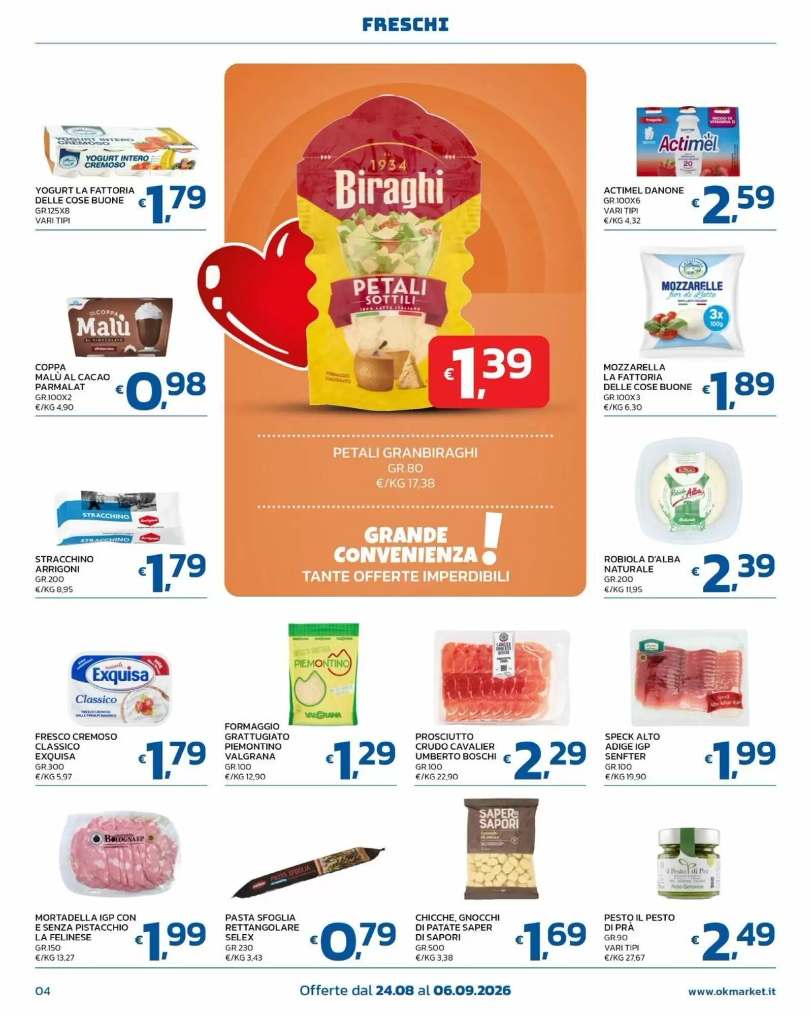 Volantino promozionale Ok Market  valide dal 24/08/2026 - Pagina 4.