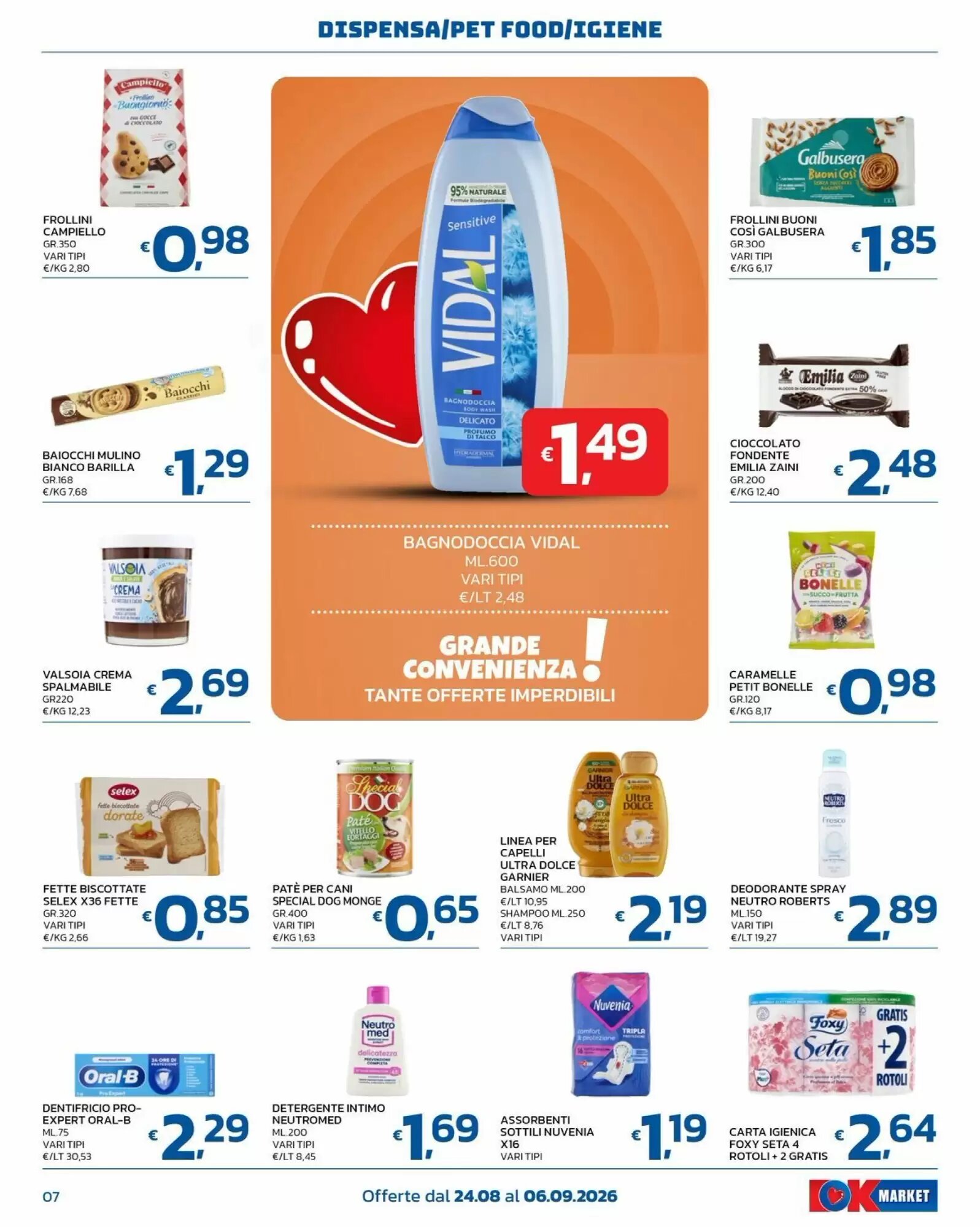 Volantino promozionale Ok Market  valide dal 24/08/2026 - Pagina 7.