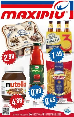 Volantino promozionale Maxipiù  valide dal 24/08/2026