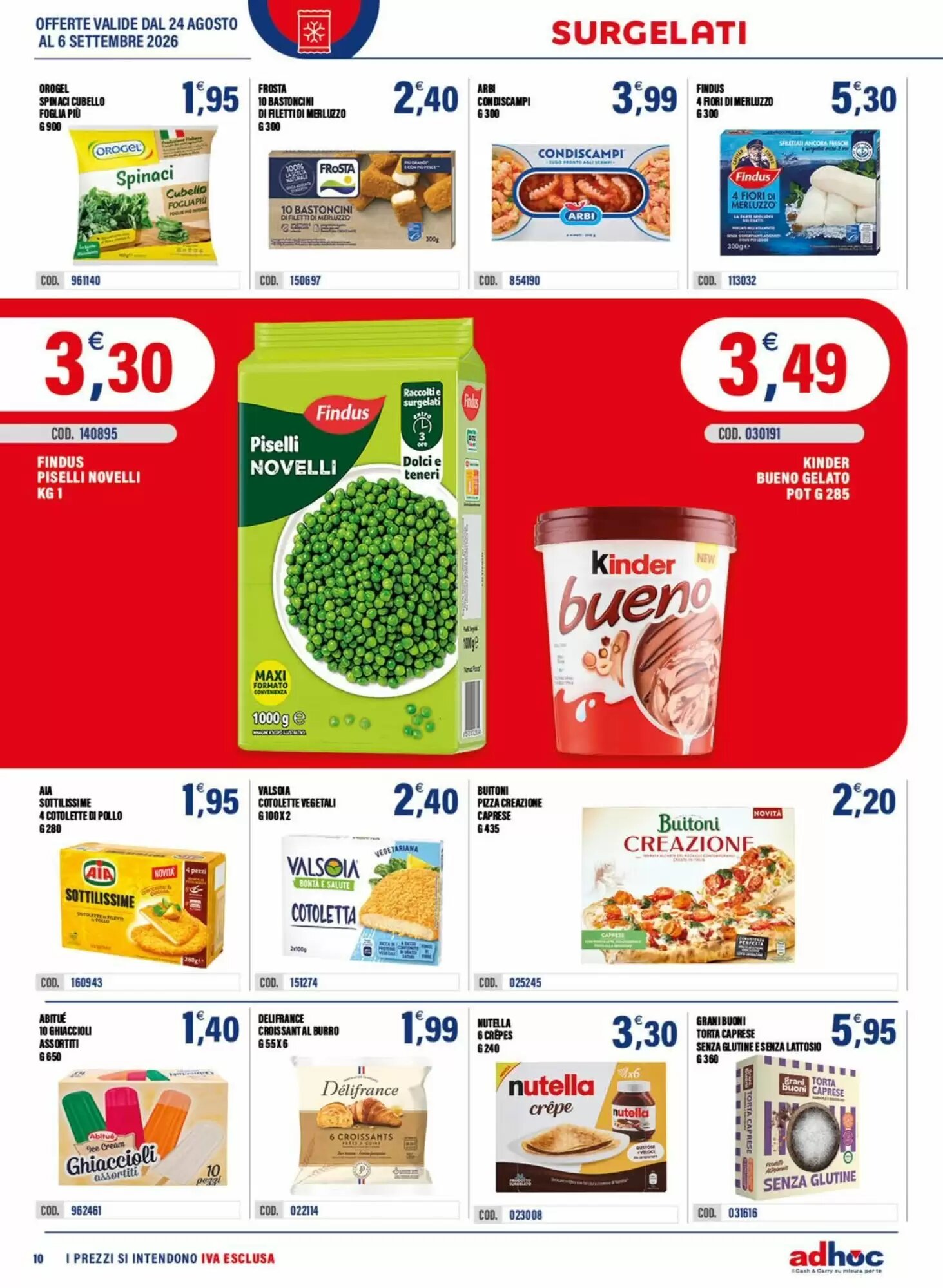 Volantino promozionale Adhoc  valide dal 24/08/2026 - Pagina 10.