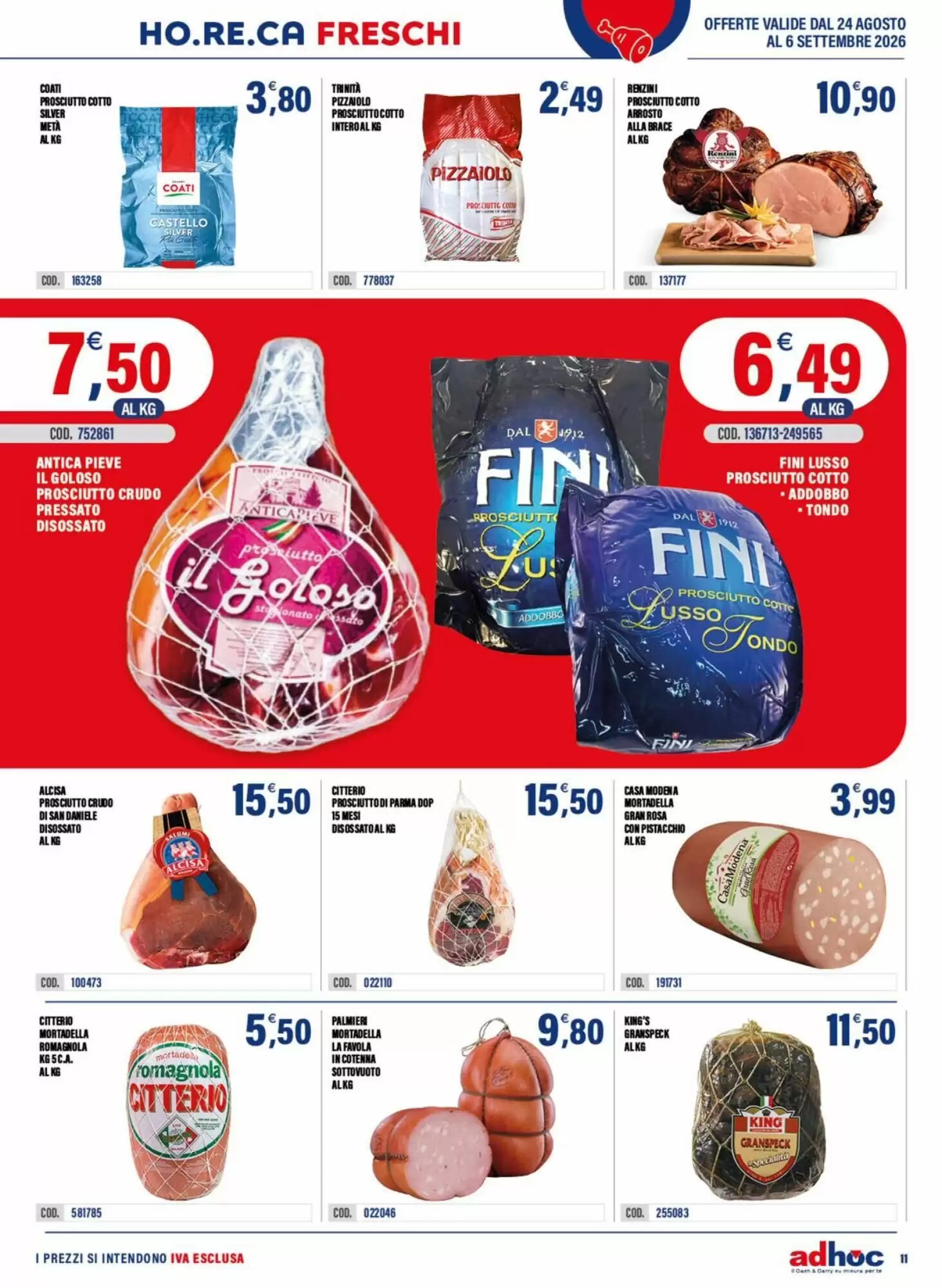 Volantino promozionale Adhoc  valide dal 24/08/2026 - Pagina 11.