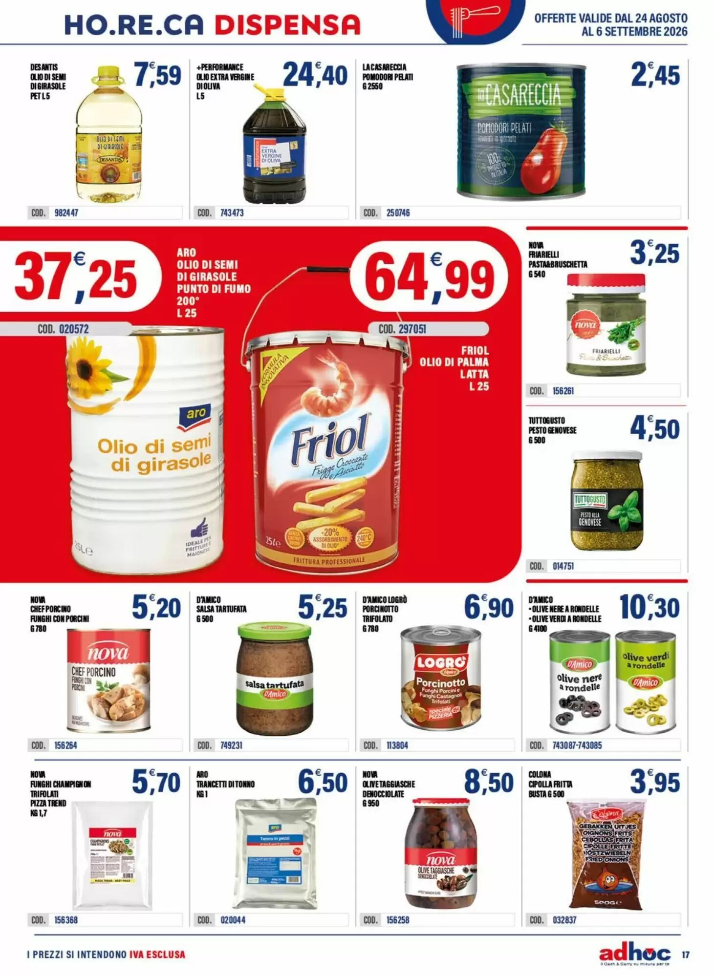 Volantino promozionale Adhoc  valide dal 24/08/2026 - Pagina 17.
