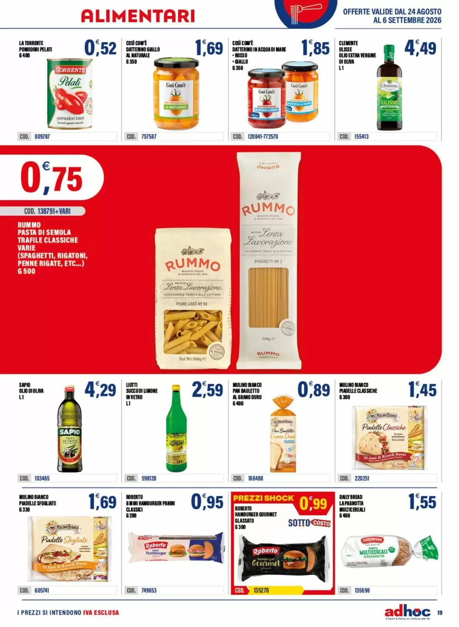 Volantino promozionale Adhoc  valide dal 24/08/2026 - Pagina 19.