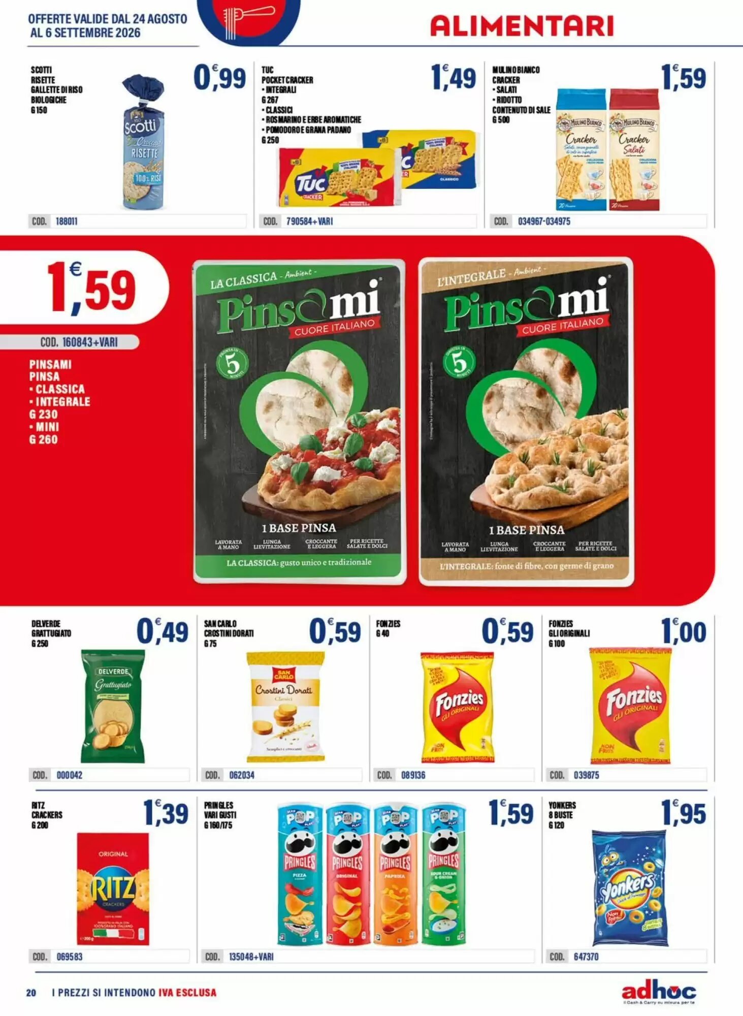 Volantino promozionale Adhoc  valide dal 24/08/2026 - Pagina 20.