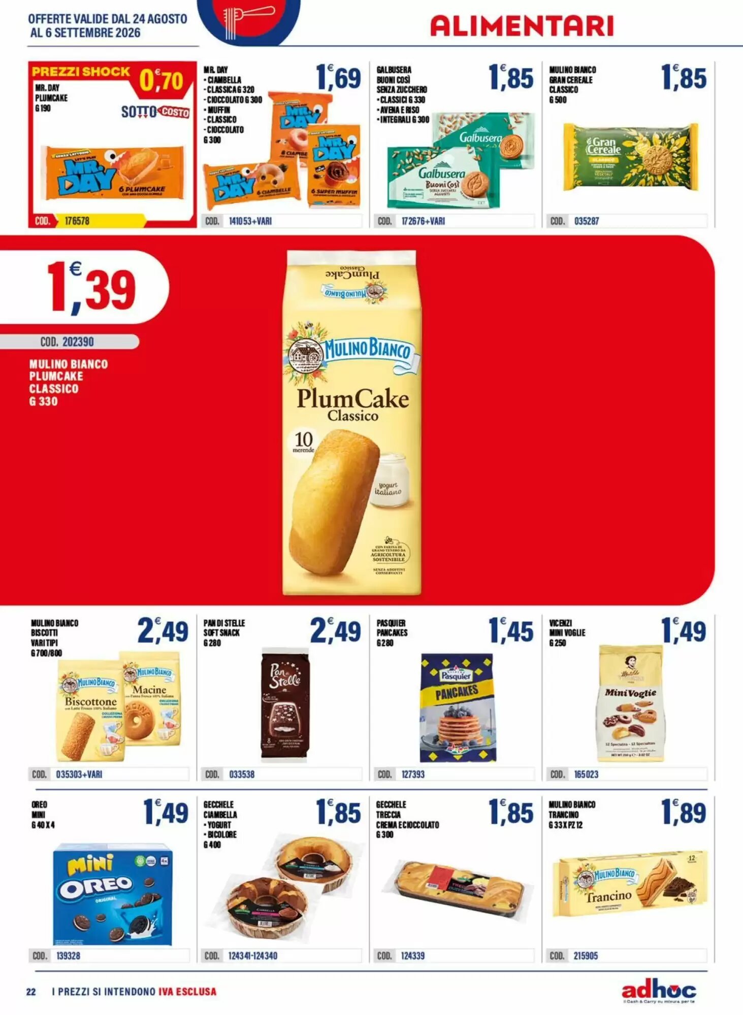 Volantino promozionale Adhoc  valide dal 24/08/2026 - Pagina 22.