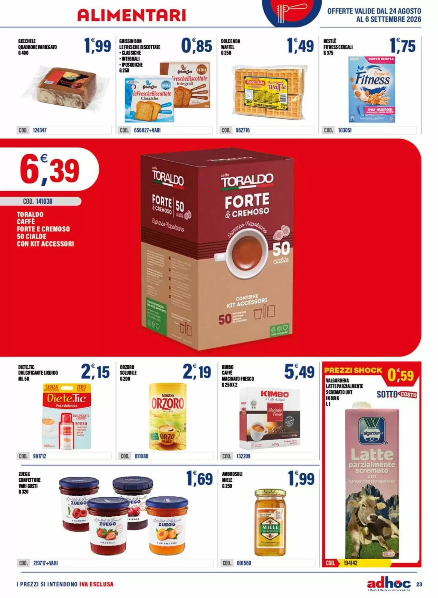 Volantino promozionale Adhoc  valide dal 24/08/2026 - Pagina 23.