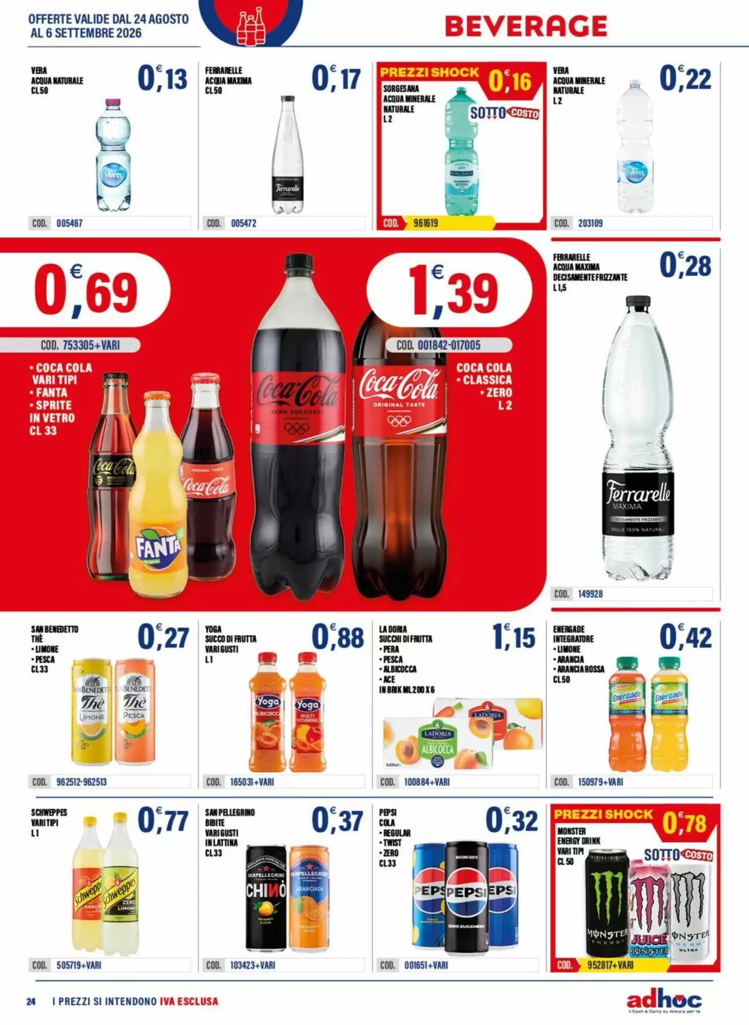 Volantino promozionale Adhoc  valide dal 24/08/2026 - Pagina 24.