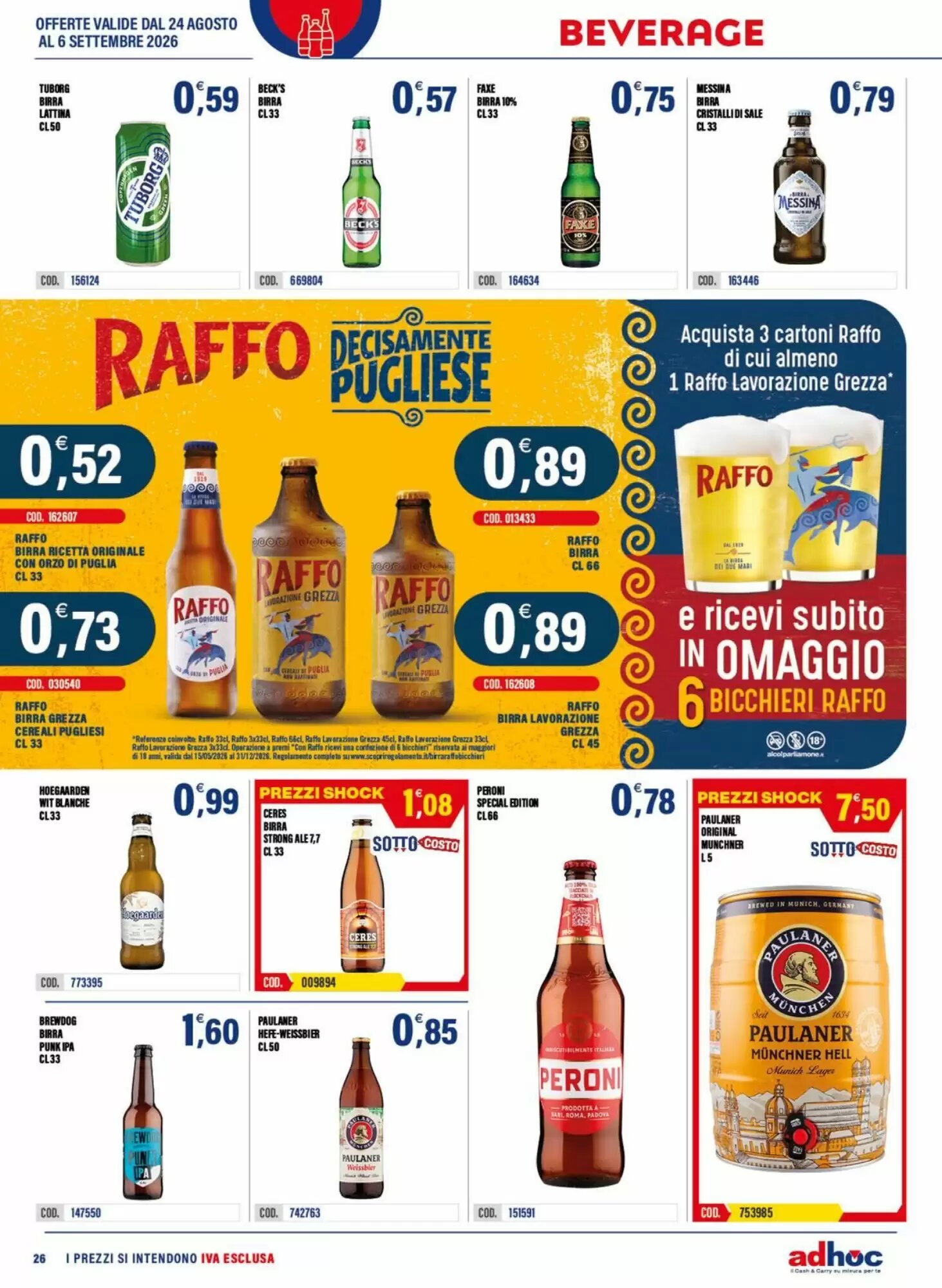 Volantino promozionale Adhoc  valide dal 24/08/2026 - Pagina 26.
