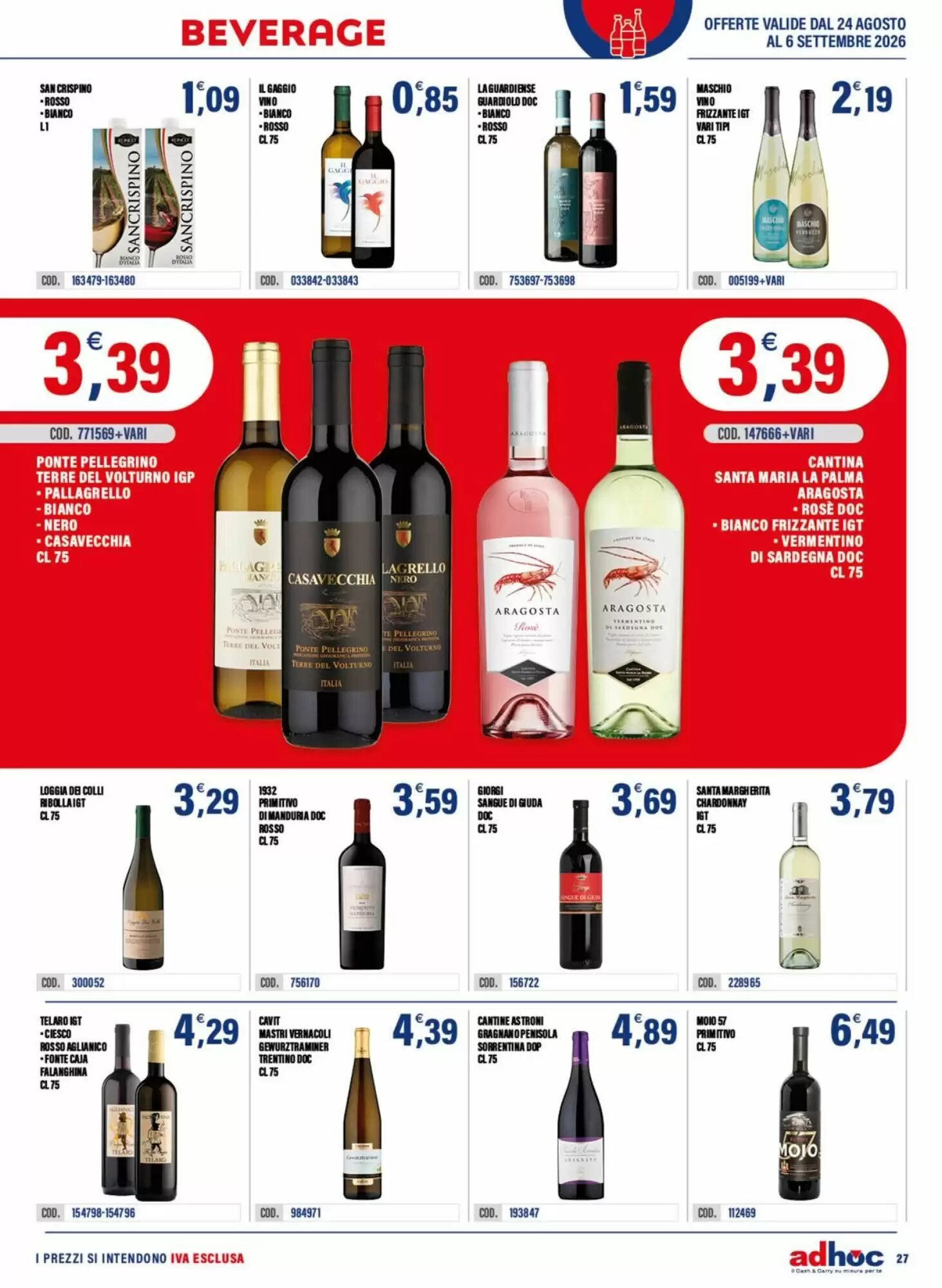 Volantino promozionale Adhoc  valide dal 24/08/2026 - Pagina 27.