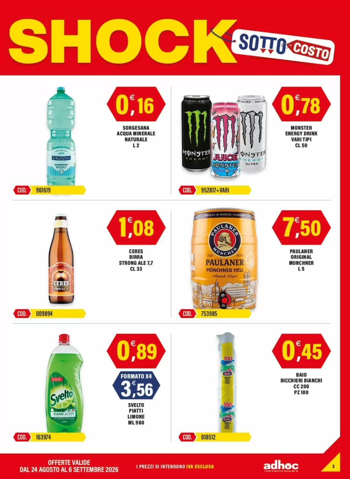 Volantino promozionale Adhoc  valide dal 24/08/2026 - Pagina 3.