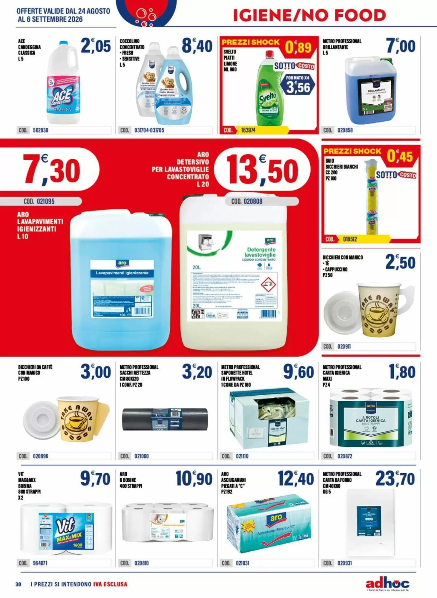 Volantino promozionale Adhoc  valide dal 24/08/2026 - Pagina 30.