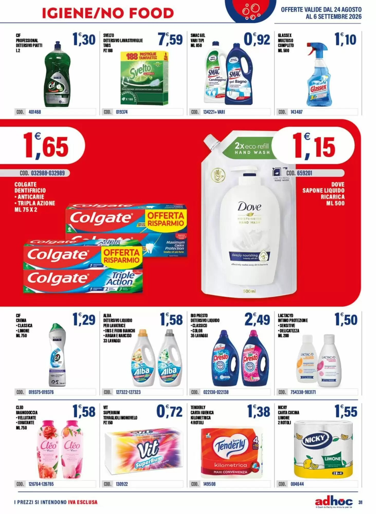 Volantino promozionale Adhoc  valide dal 24/08/2026 - Pagina 31.