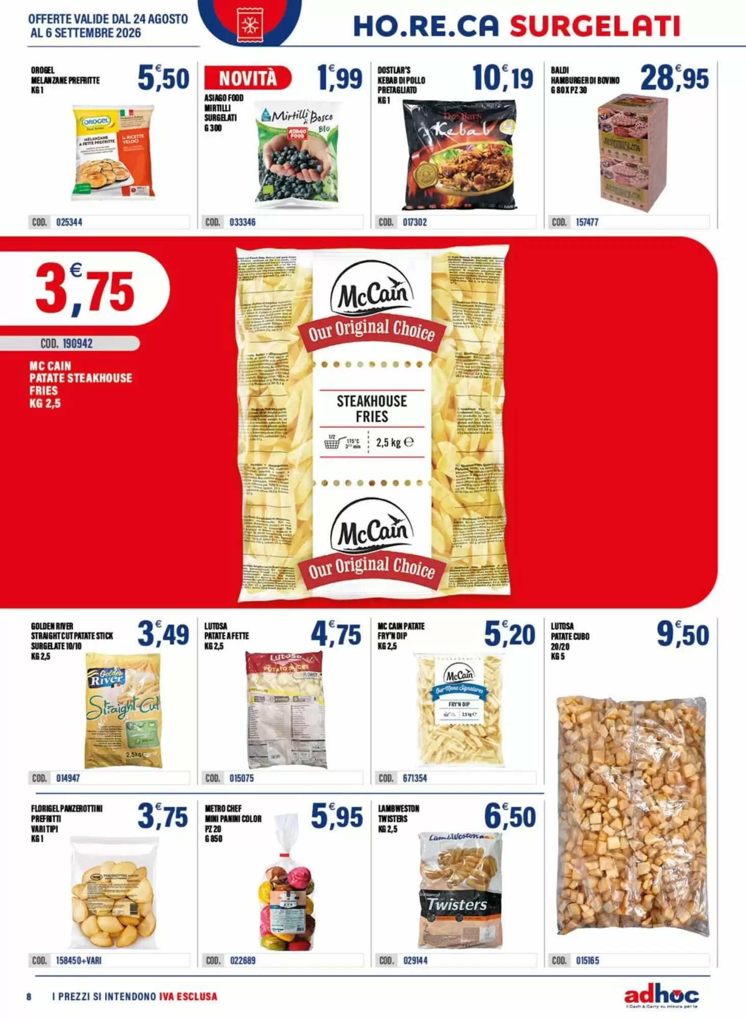 Volantino promozionale Adhoc  valide dal 24/08/2026 - Pagina 8.