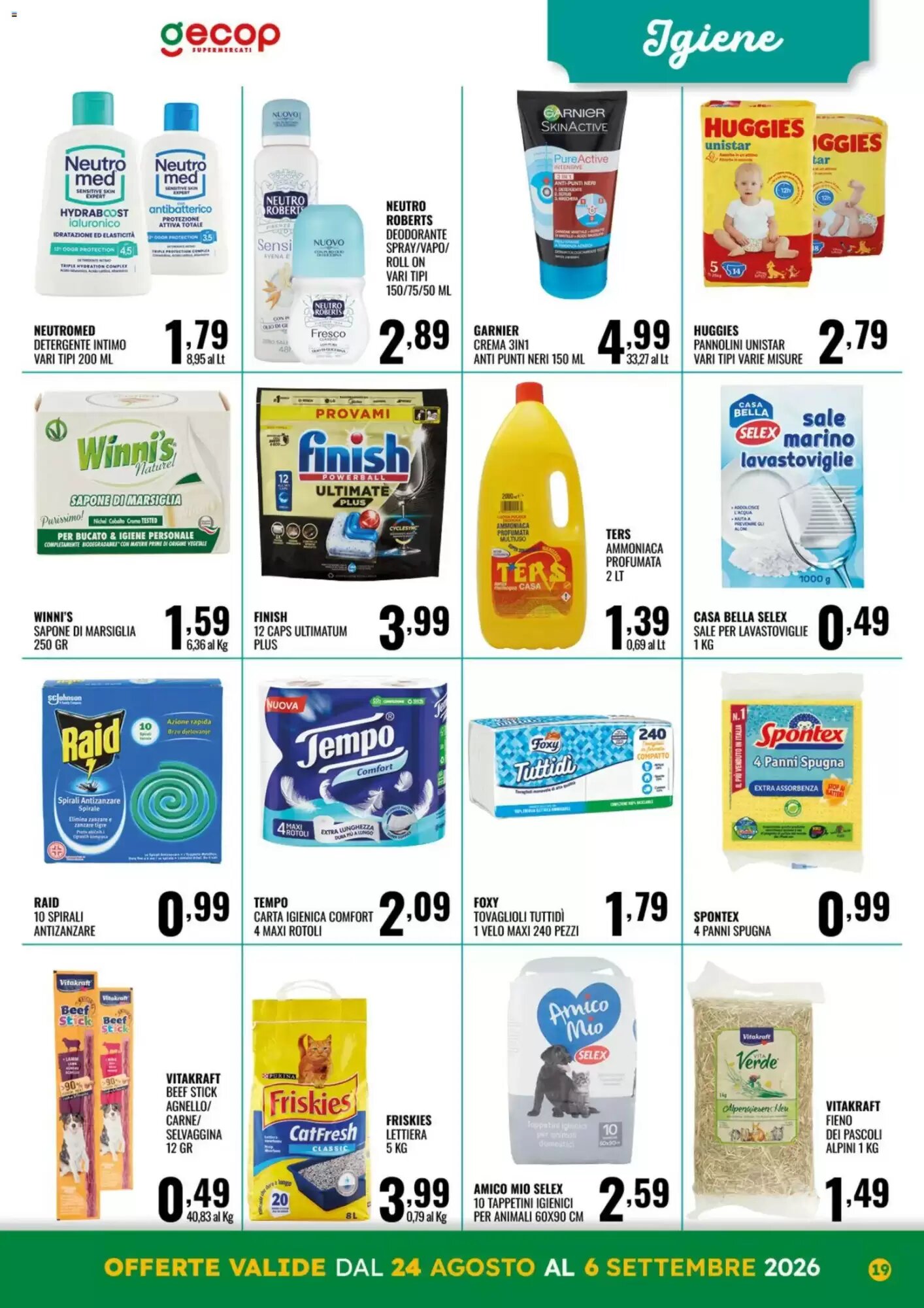 Volantino promozionale Gecop  valide dal 24/08/2026 - Pagina 19.
