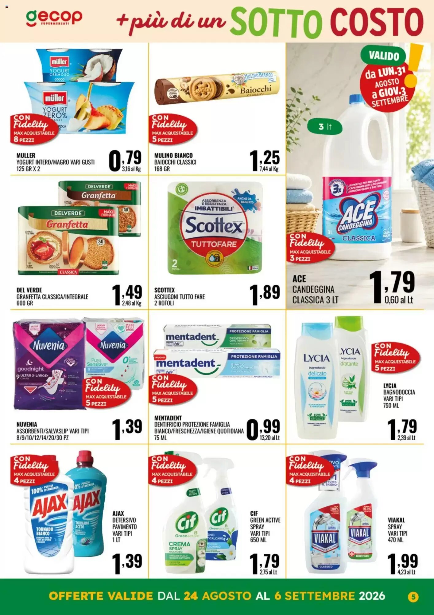 Volantino promozionale Gecop  valide dal 24/08/2026 - Pagina 5.