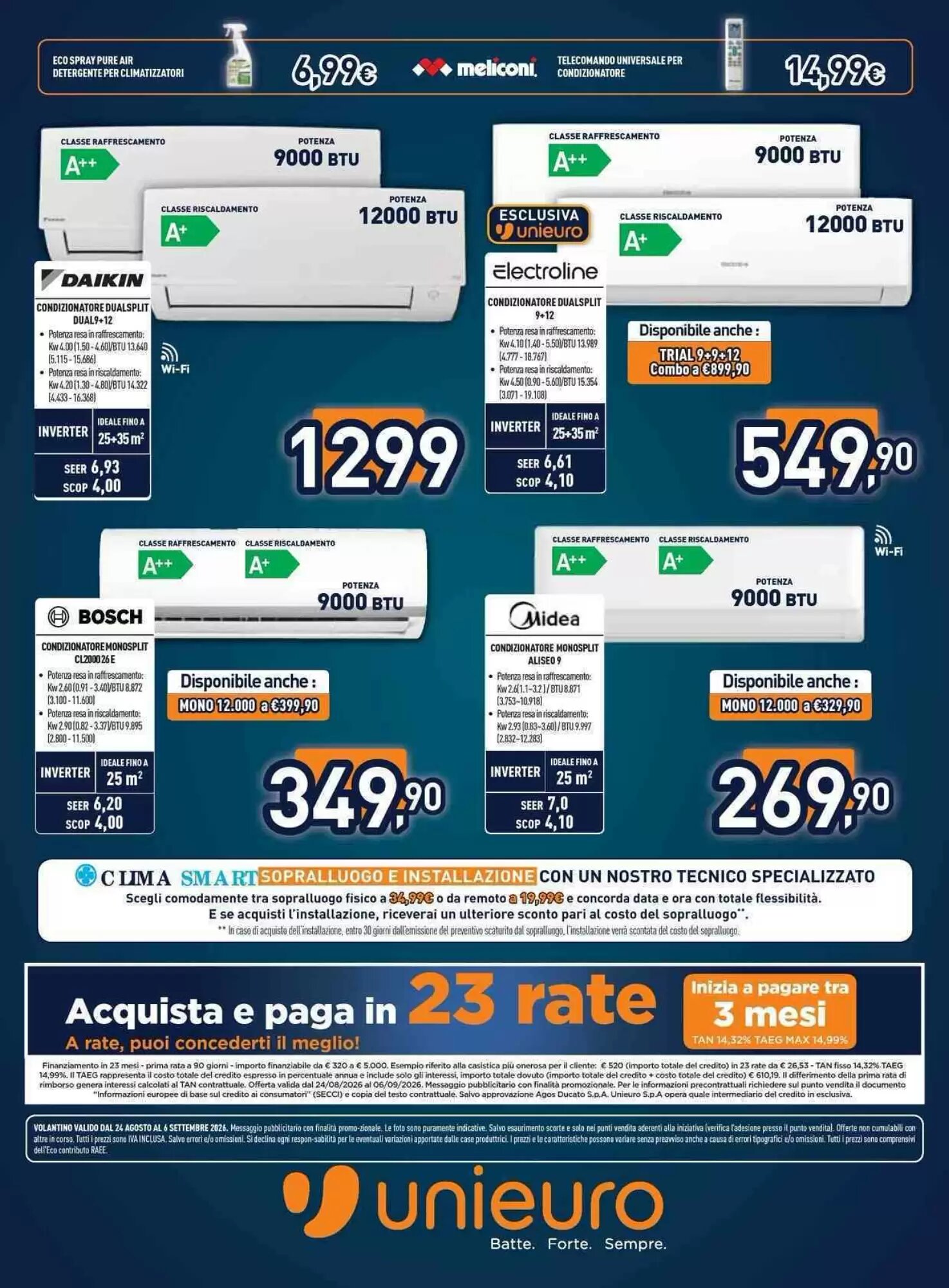 Volantino promozionale Unieuro  valide dal 24/08/2026 - Pagina 30.