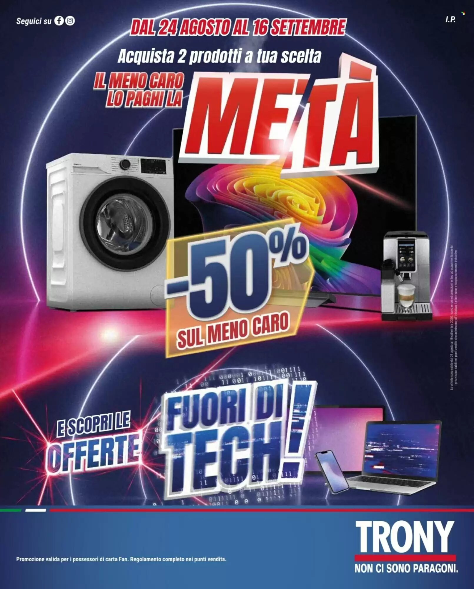 Volantino promozionale Trony  valide dal 24/08/2026 - Pagina 1.