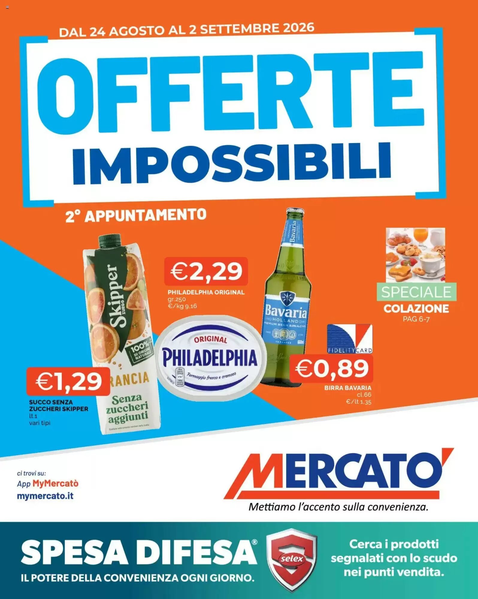 Volantino promozionale Mercatò valide dal 24/08/2026 - Pagina 1.